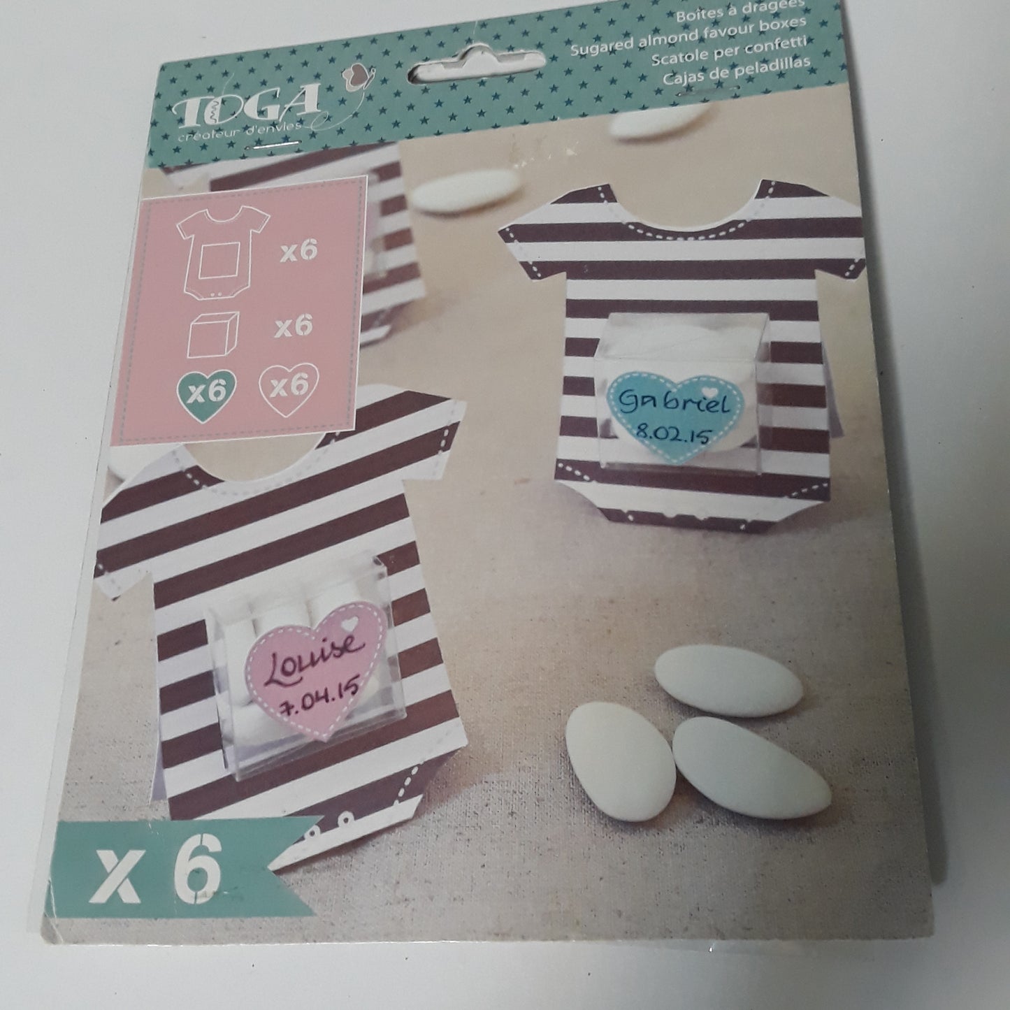 Sada DIY krabičiek v tvare body