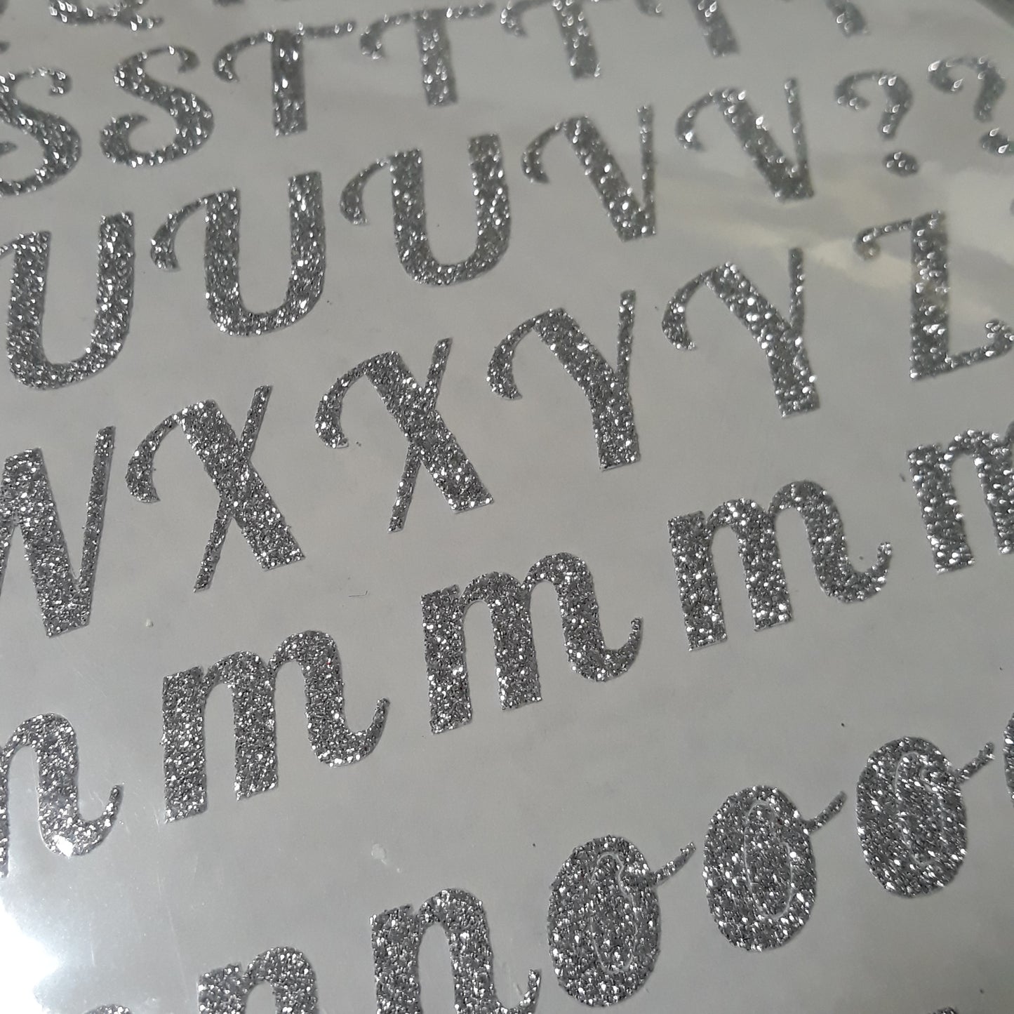 Abeceda písaná strieborná