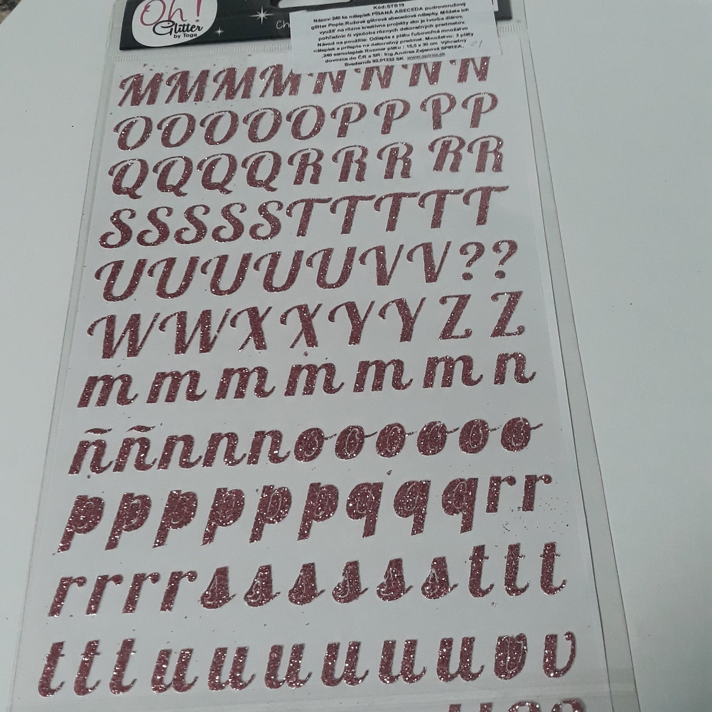 Nálepky v ružovej farbe