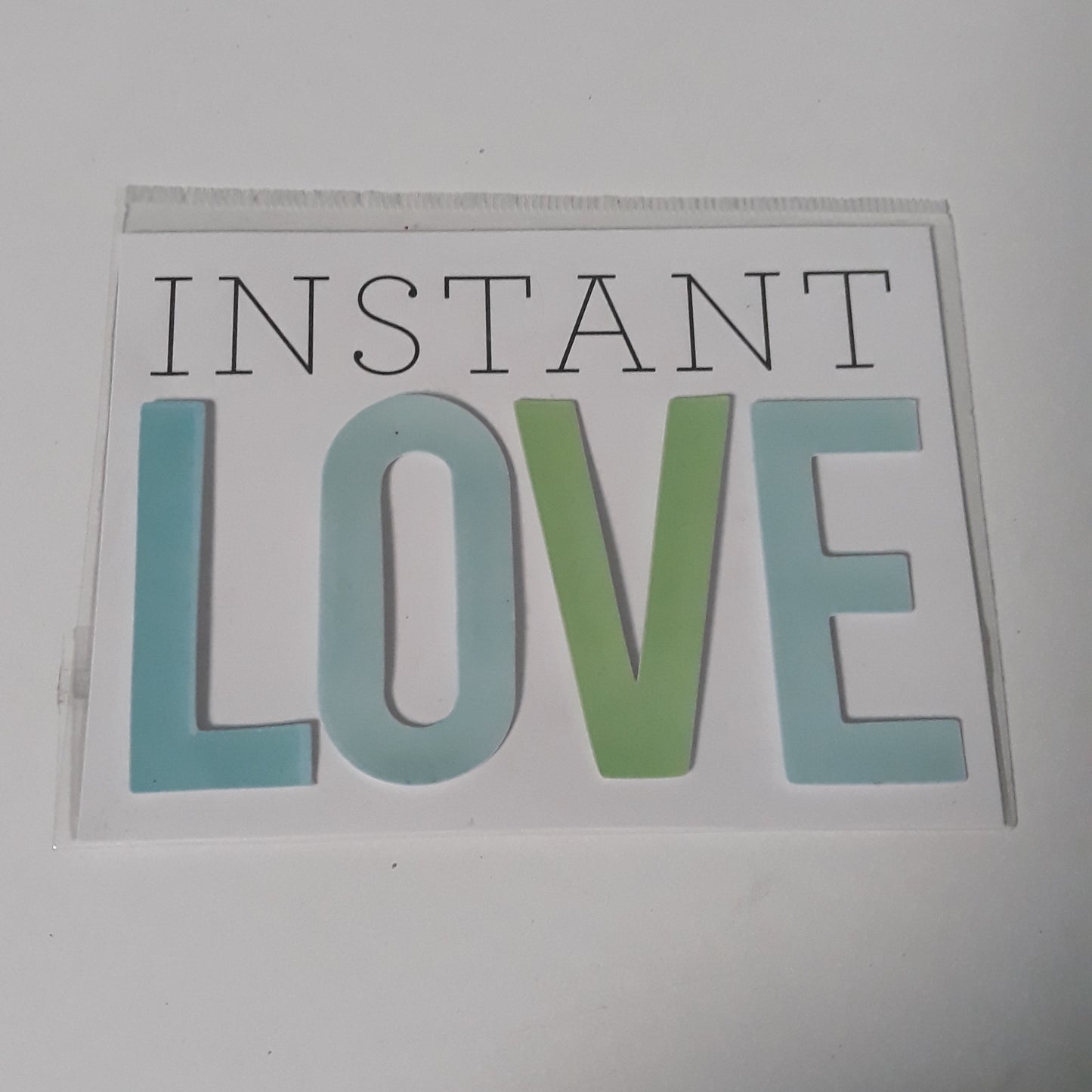 Nálepka LOVE modrá