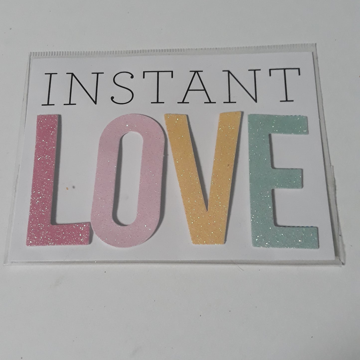 Nálepka LOVE ružová