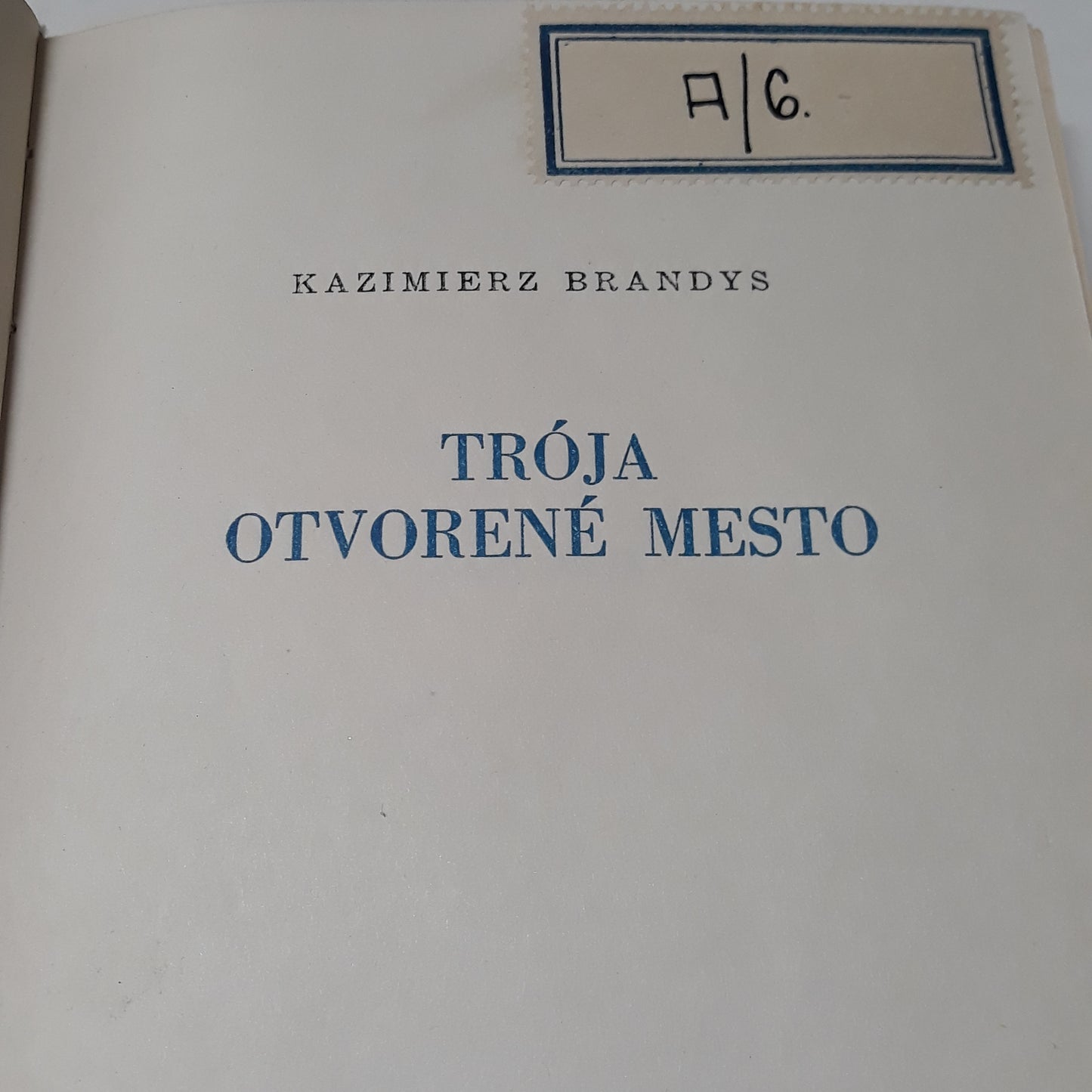 Trója otvorené mesto