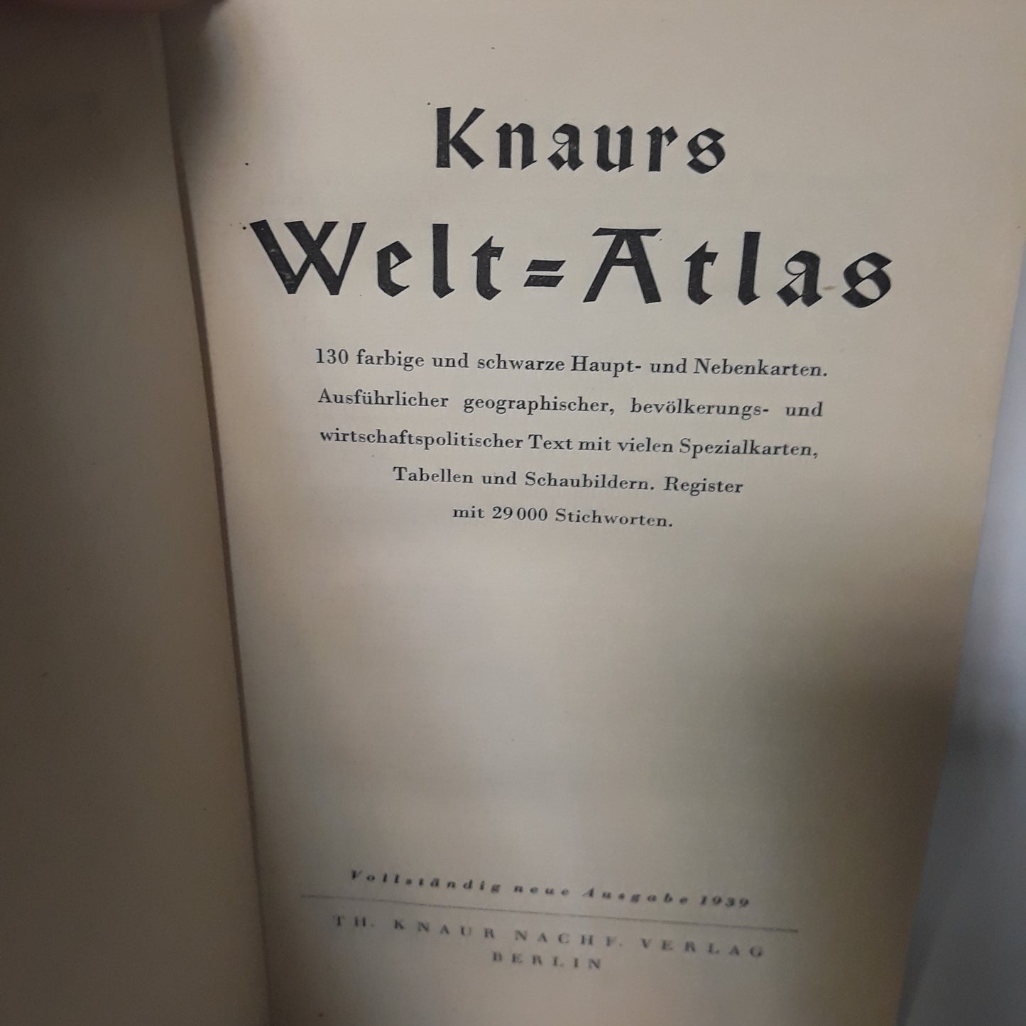 Knaurs Welt - Atlas