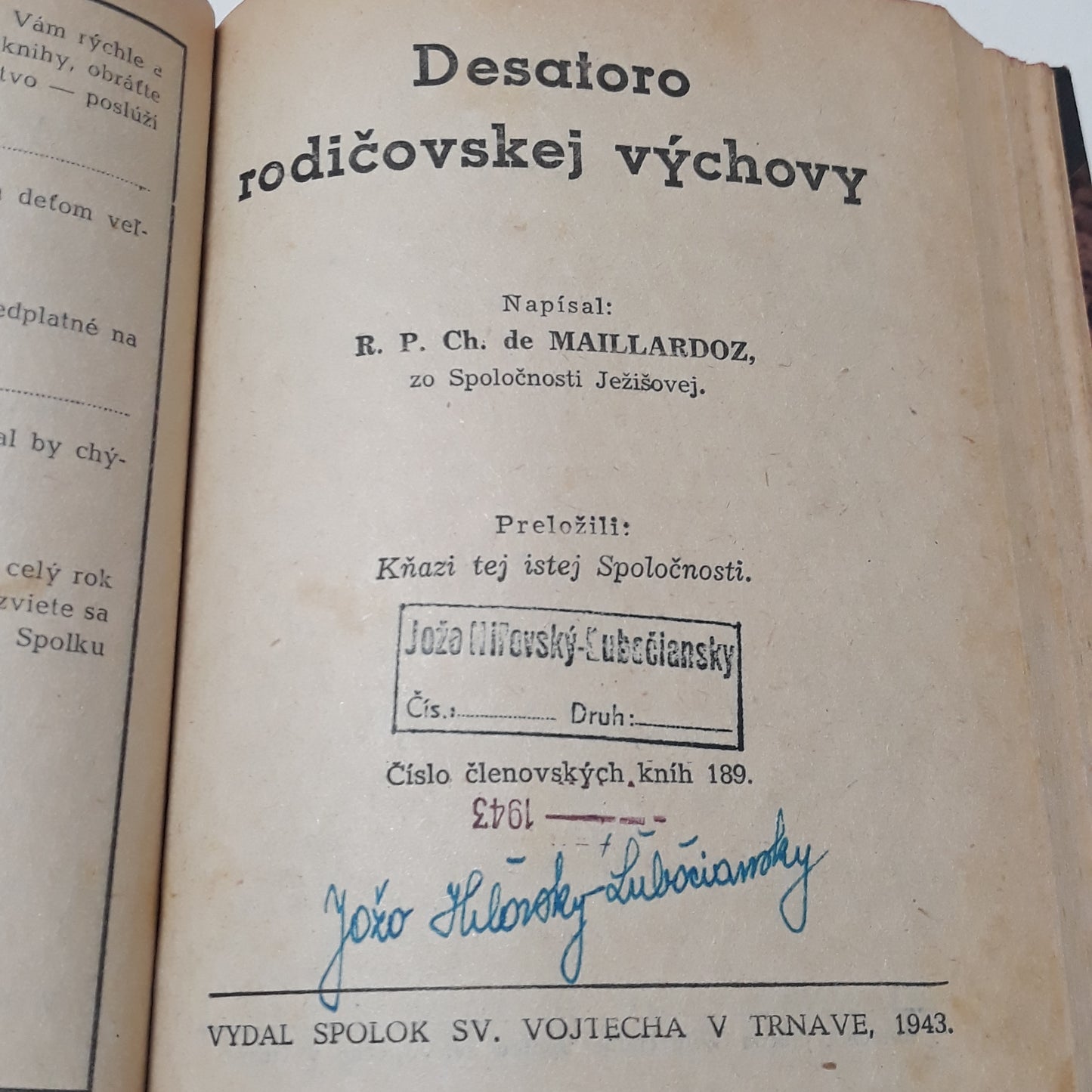 Zostaňte doma, Desatoro rodičovskej výchovy, Obilie dozrieva