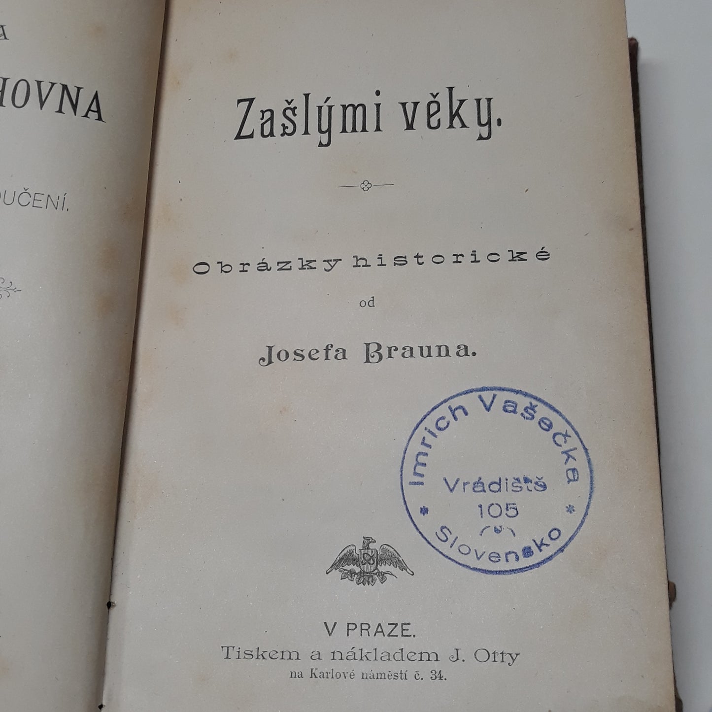 Slanské obrázky, Zašlými věky