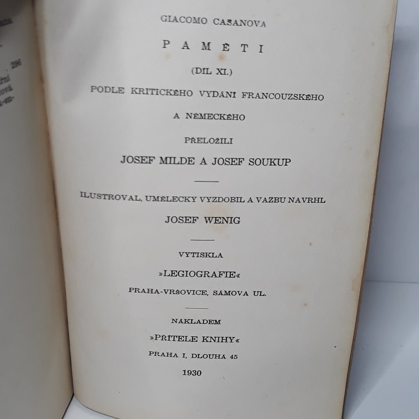 Paměti Giacoma Casanovy XI