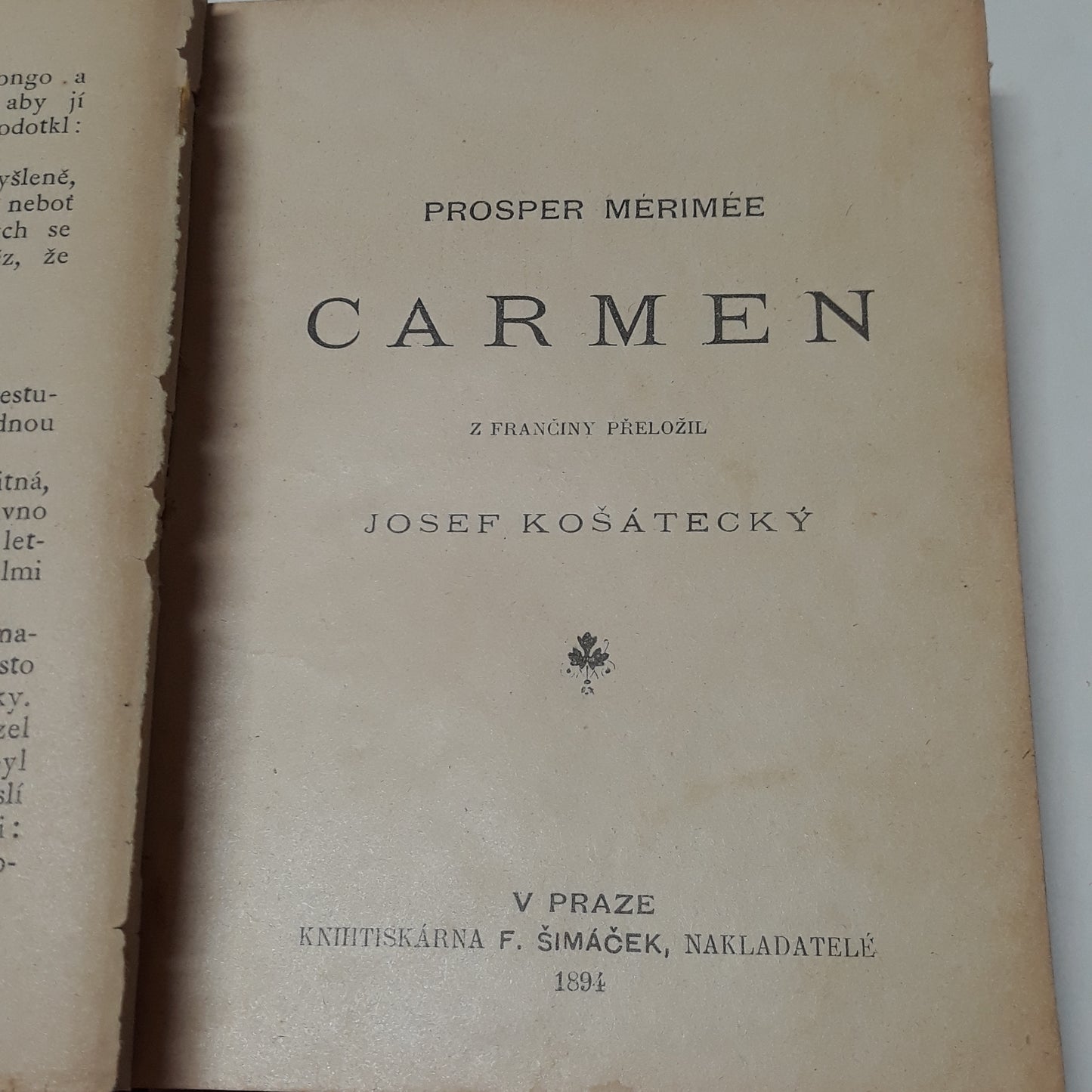 Nestěstí tety Uršuly, Posvátný úkol, Carmen, Sedlák kavalír a jine novely