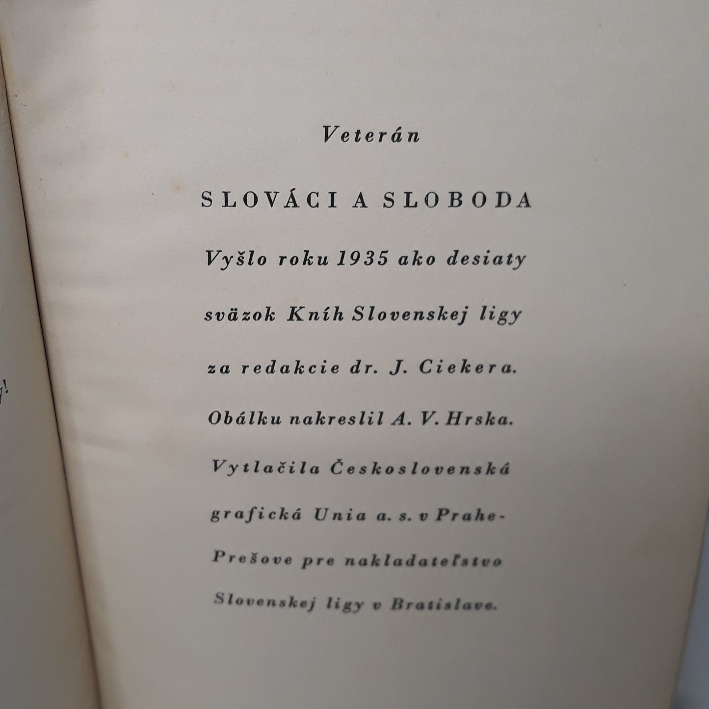 Slováci a sloboda