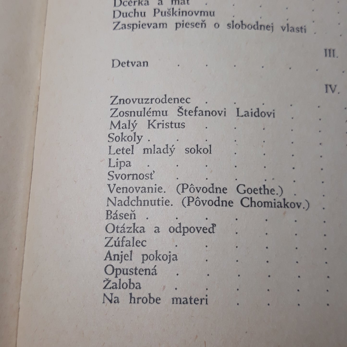 Sobrané básne Andreja Sládkoviča