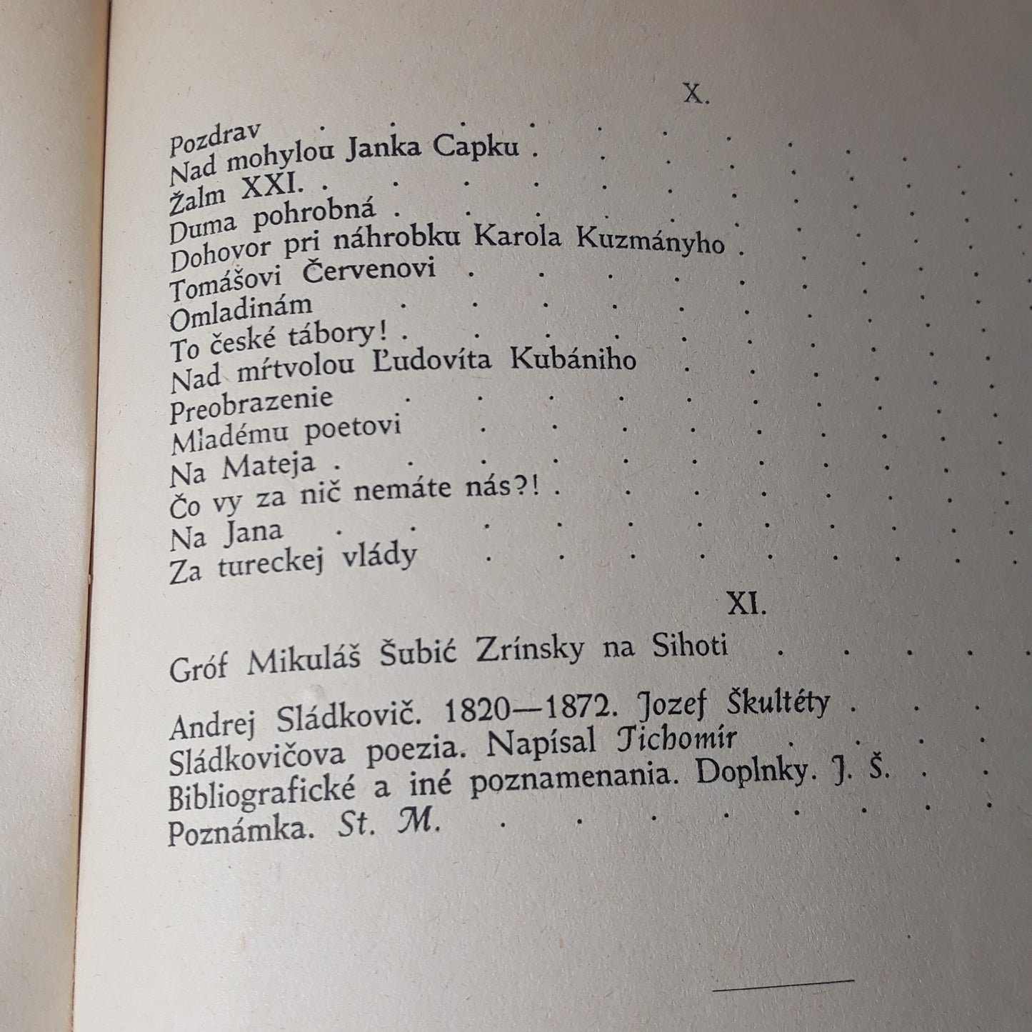 Sobrané básne Andreja Sládkoviča