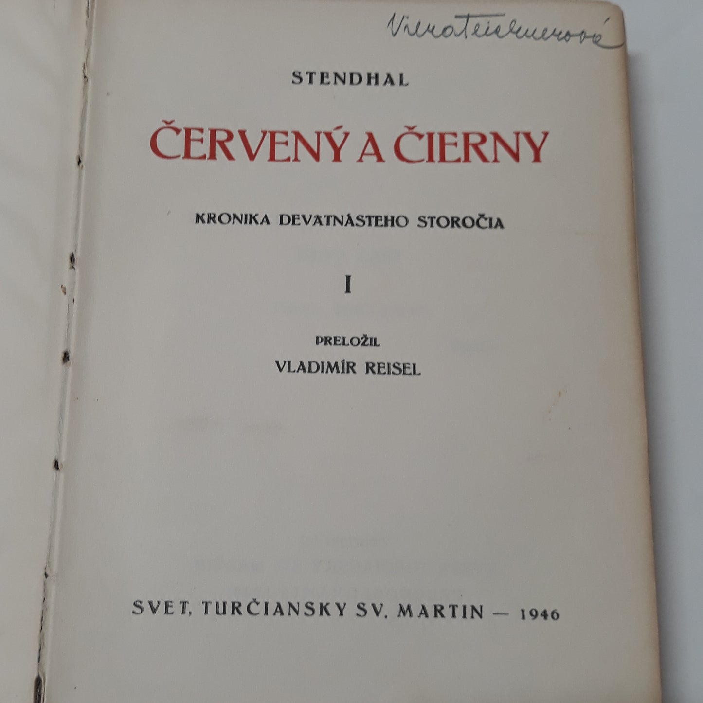 Červený a čierny I