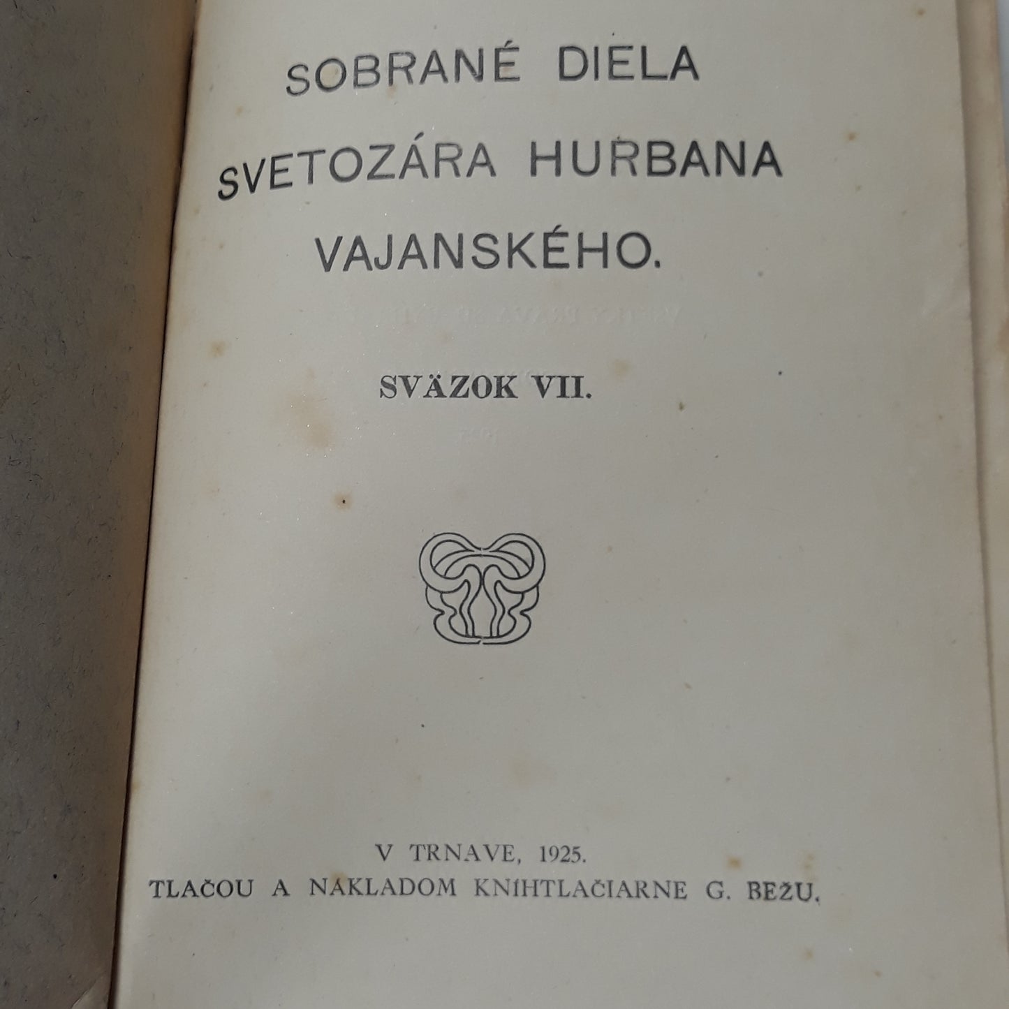Sobrané diela S. H. Vajanského, zv. 7