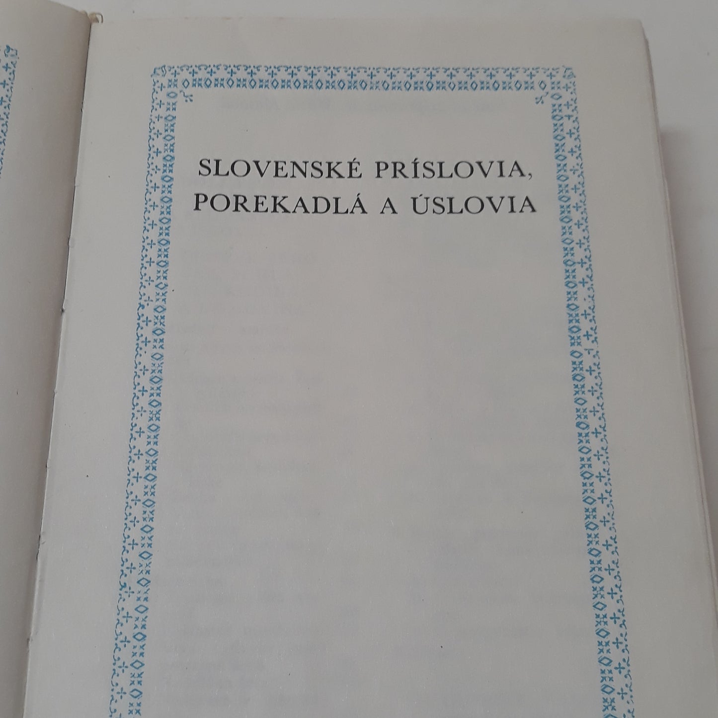 Slovenské príslovia, porekadlá a úslovia