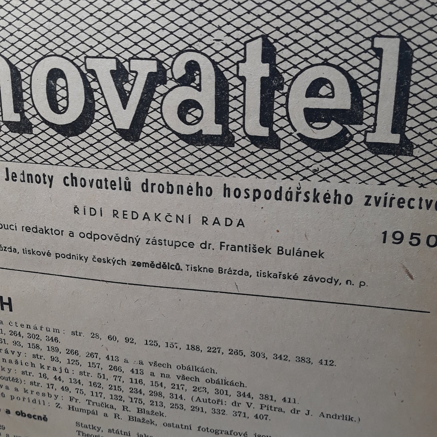 Chovatel 1950