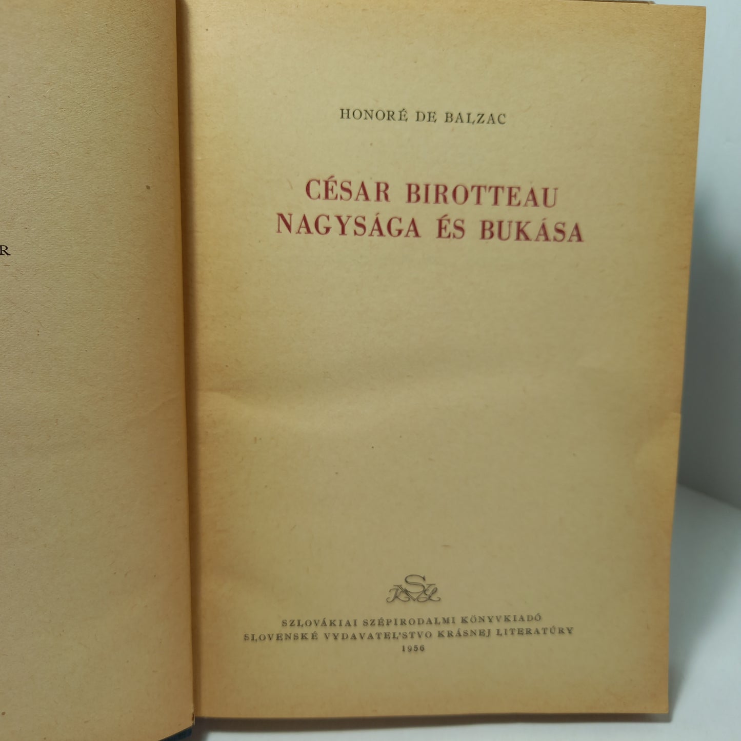 César Birotteau nagysága és bukása