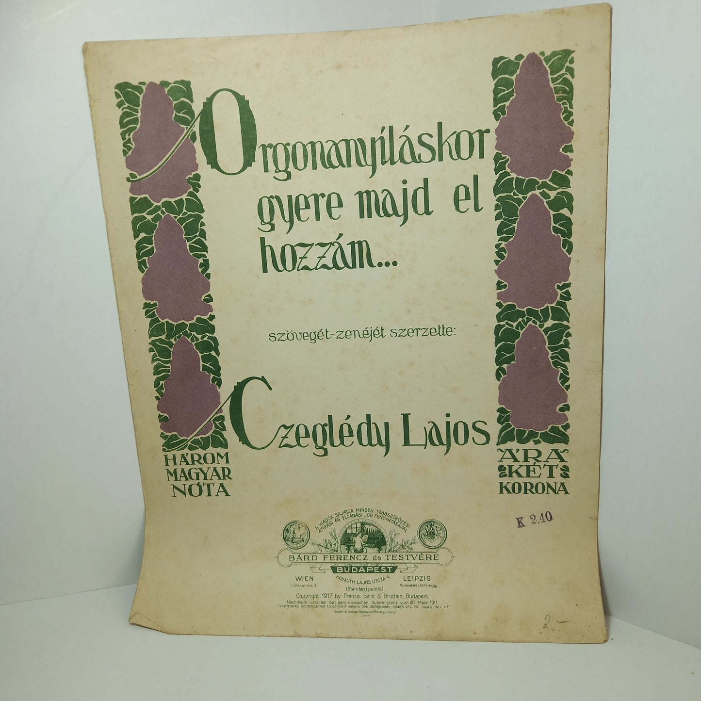 Orgonanyiláskor gyere majd el hozzám...