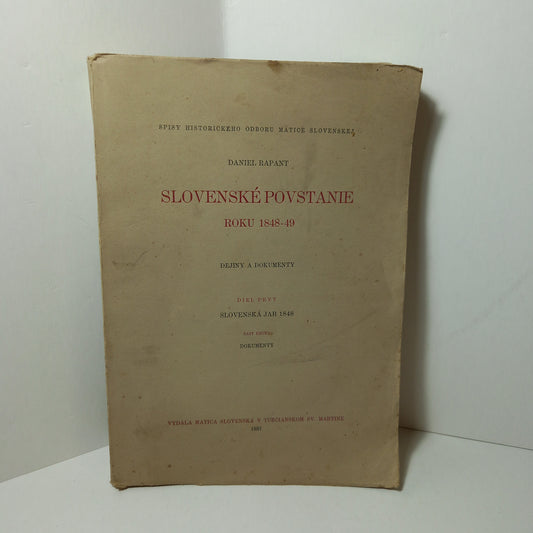 Slovenské povstanie roku 1848-49      diel prvý, časť druhá