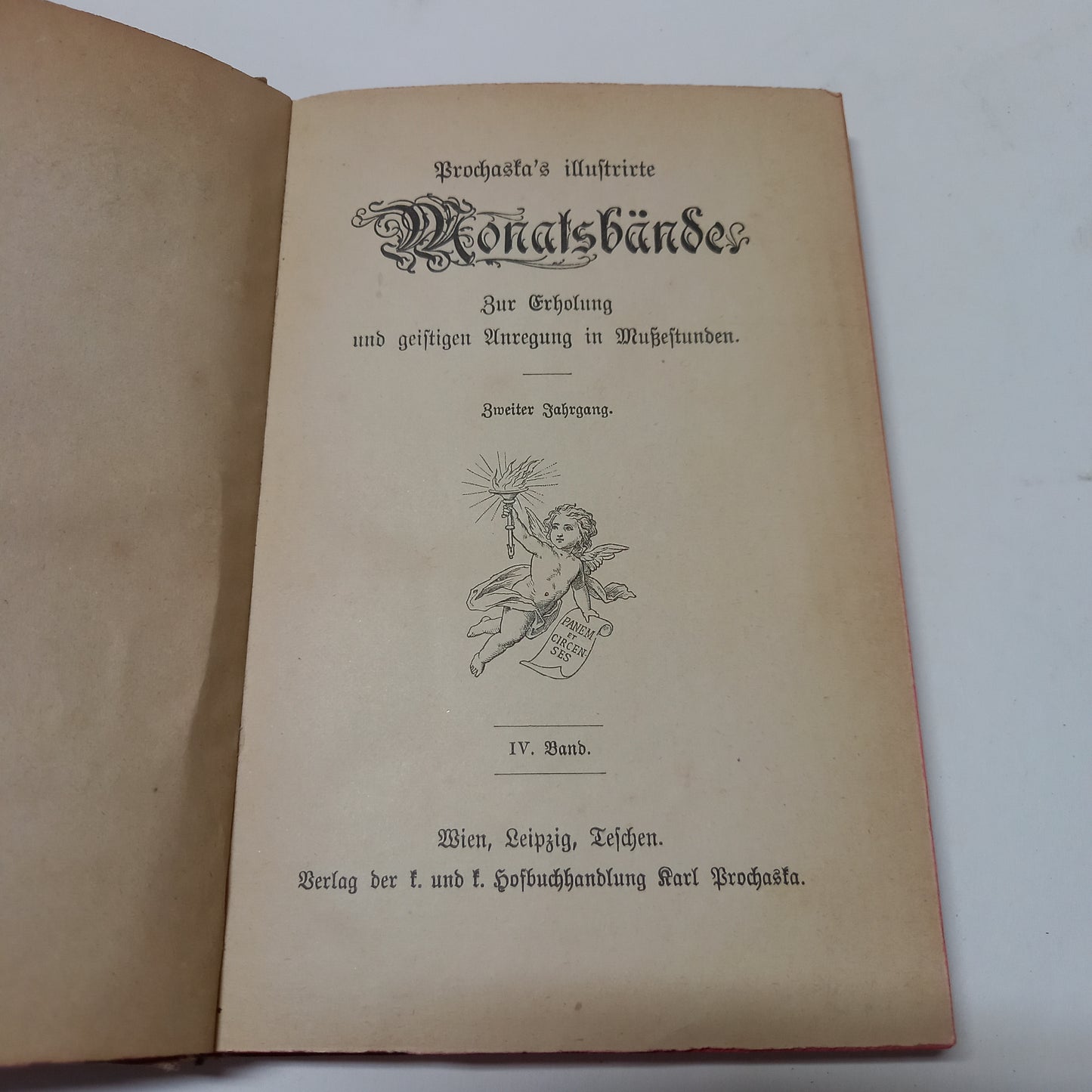 Prochaska's Illustrirte Monats Bände IV