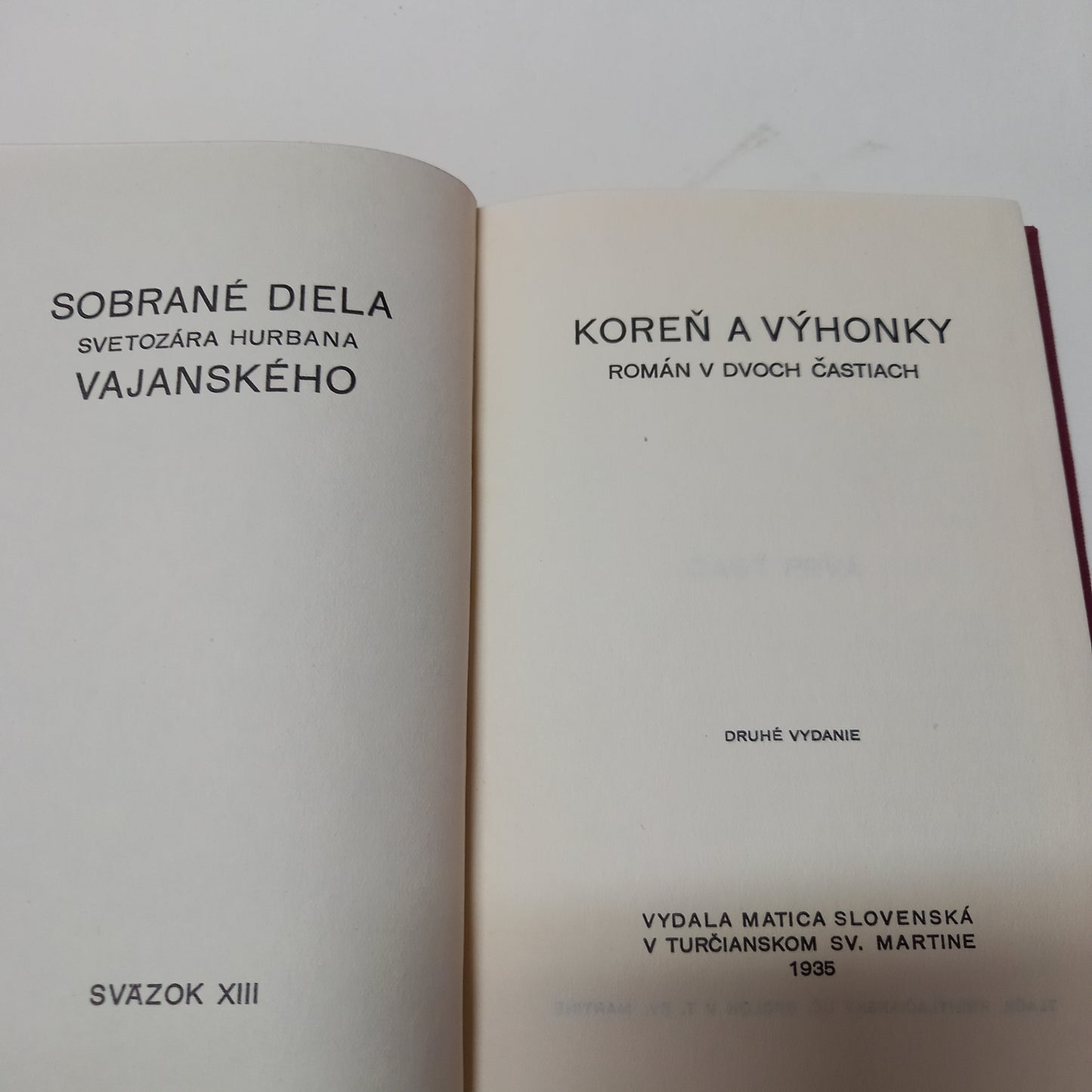 Sobrané diela S. H. Vajanského XIII - Koreň a výhonky