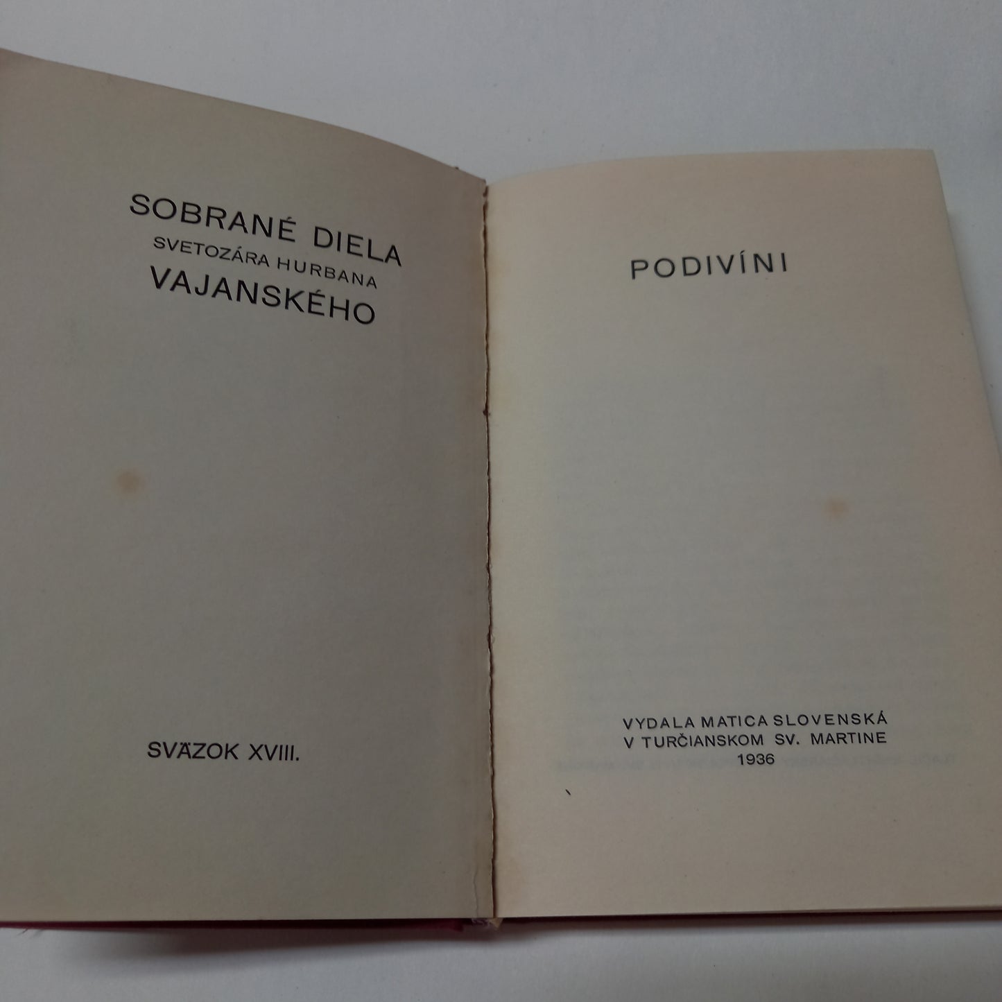 Sobrané diela S. H. Vajanského XVIII - Podivíni