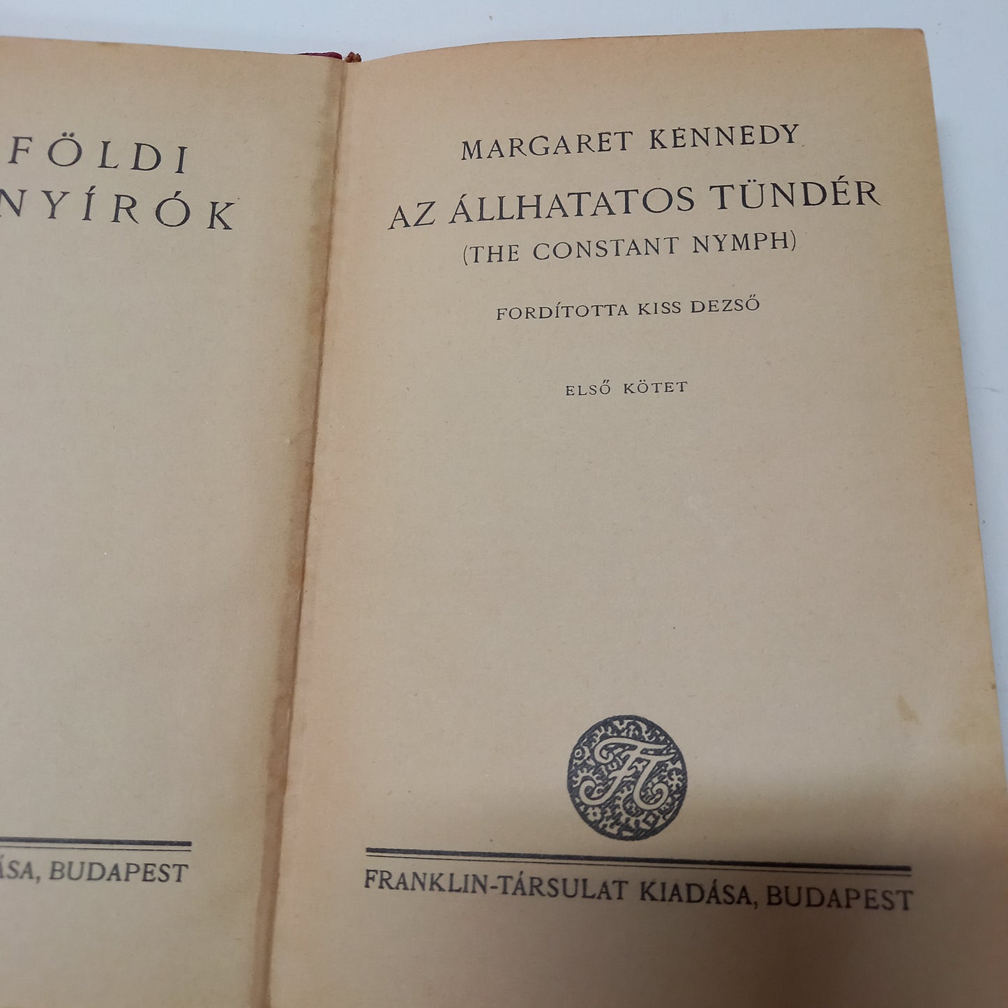 Az Állhatatos tündér I