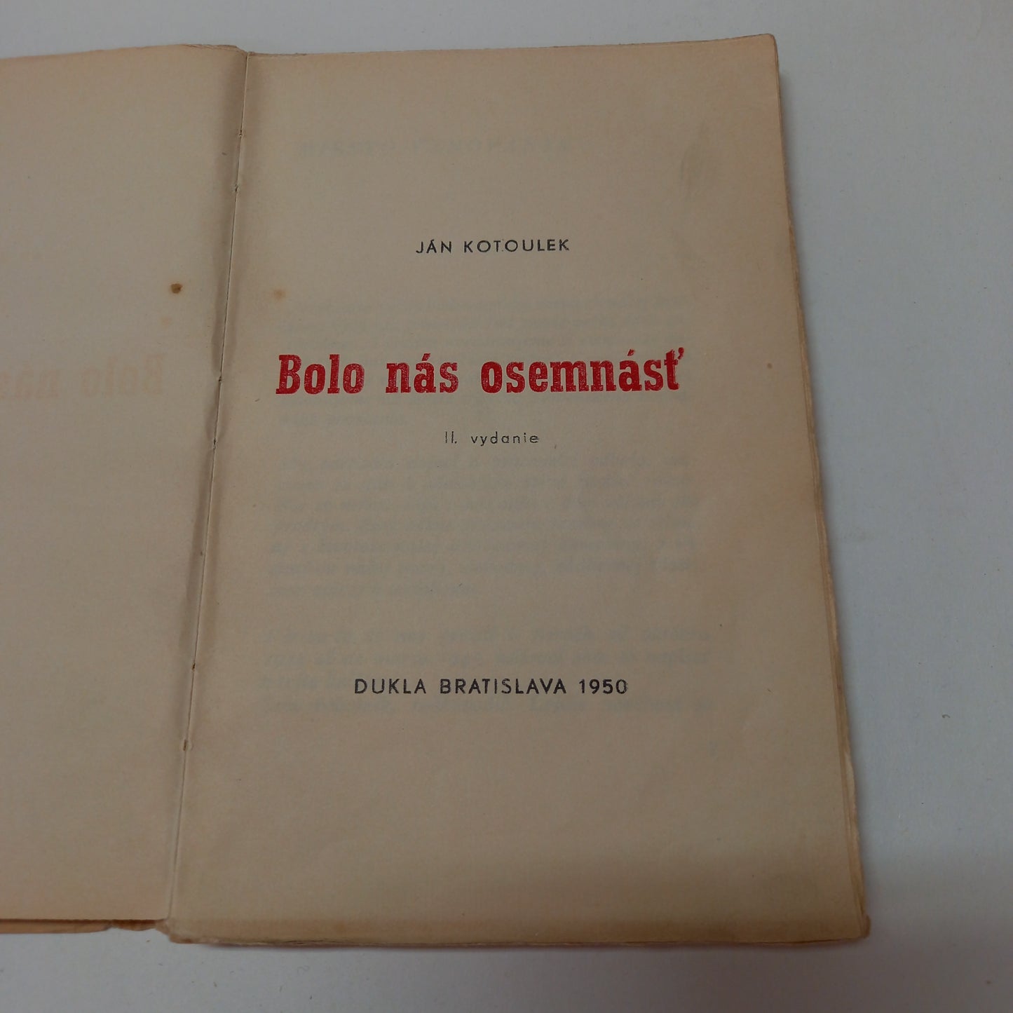 Bolo nás osemnásť