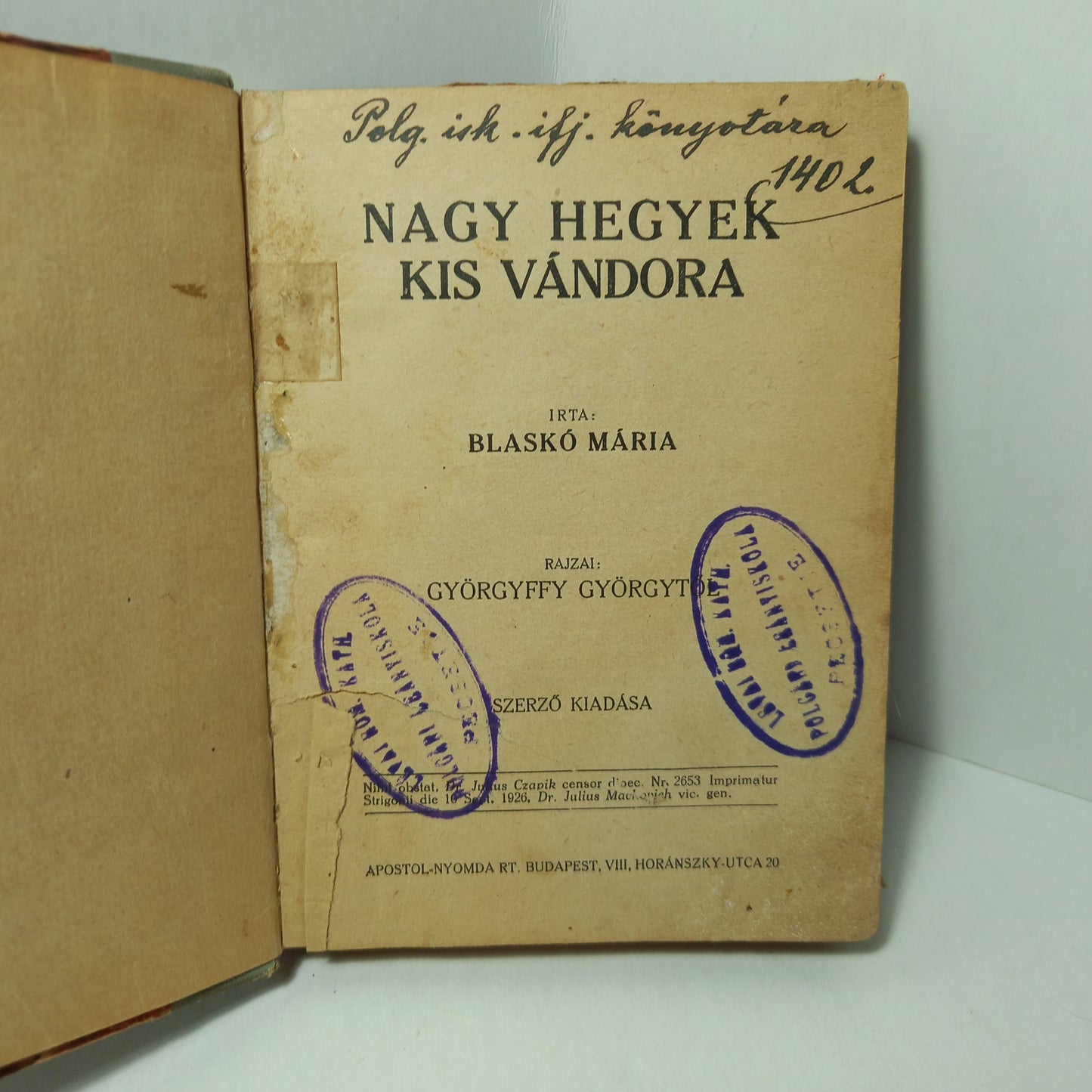 Nagy hegyek kis vándora