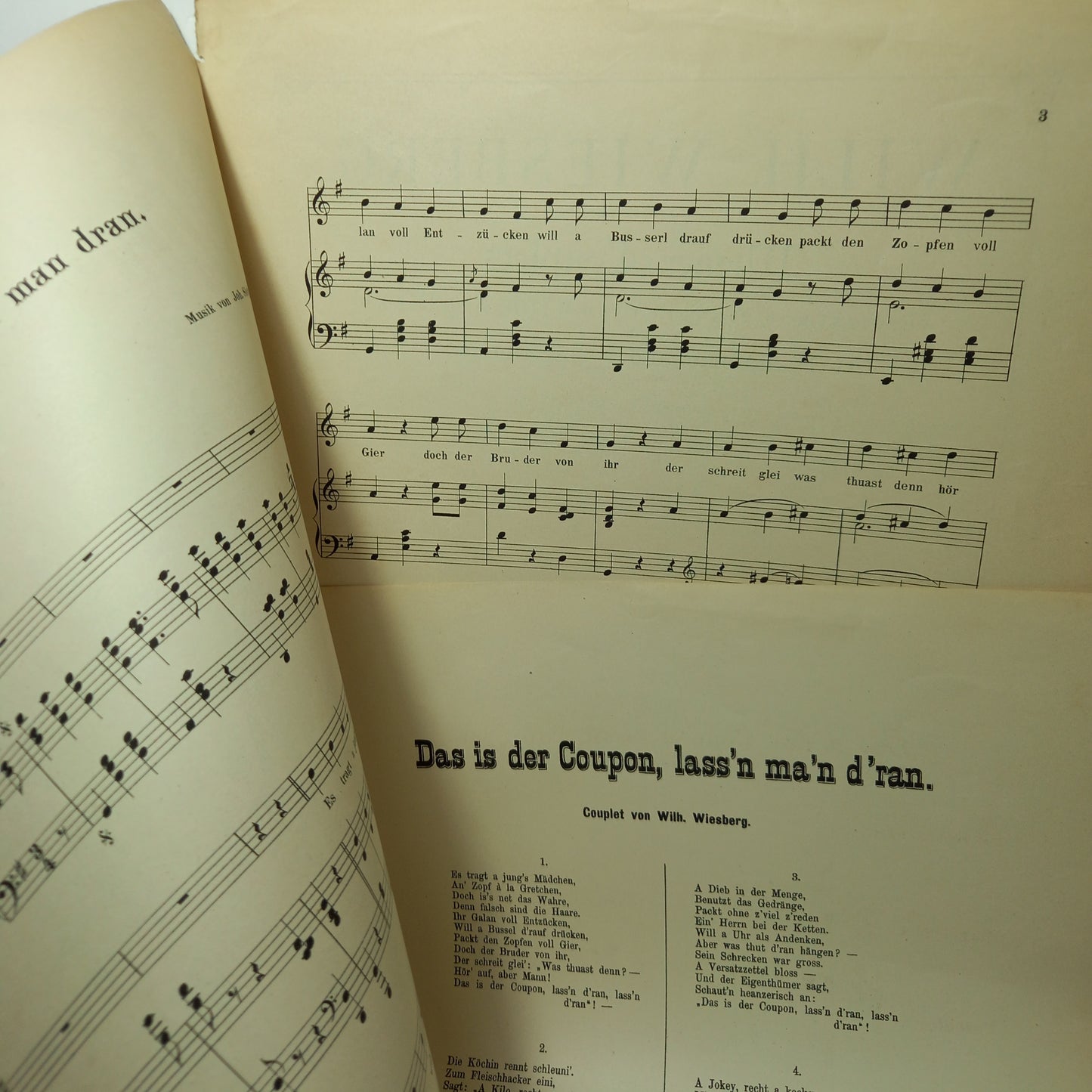 Das is der Coupon, lass'n ma'n d'ran