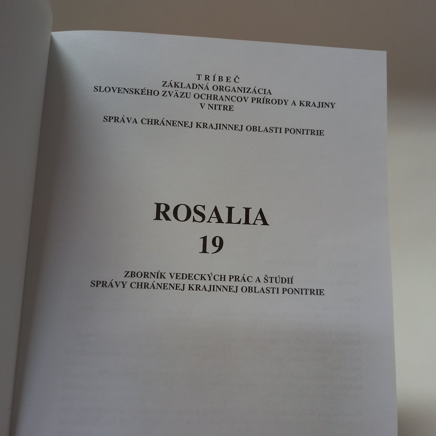 Rosalia - zborník 19/2008