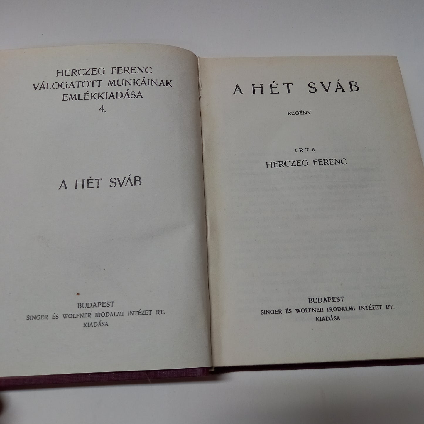 Válogatott munkáinak emlékkiadása