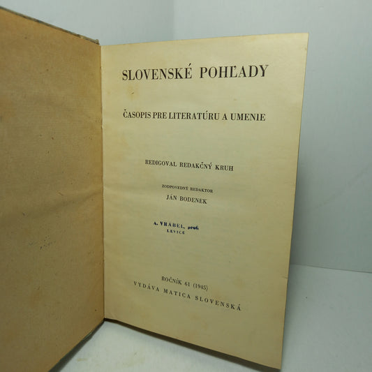 Slovenské pohľady 1945 - kompletný ročník