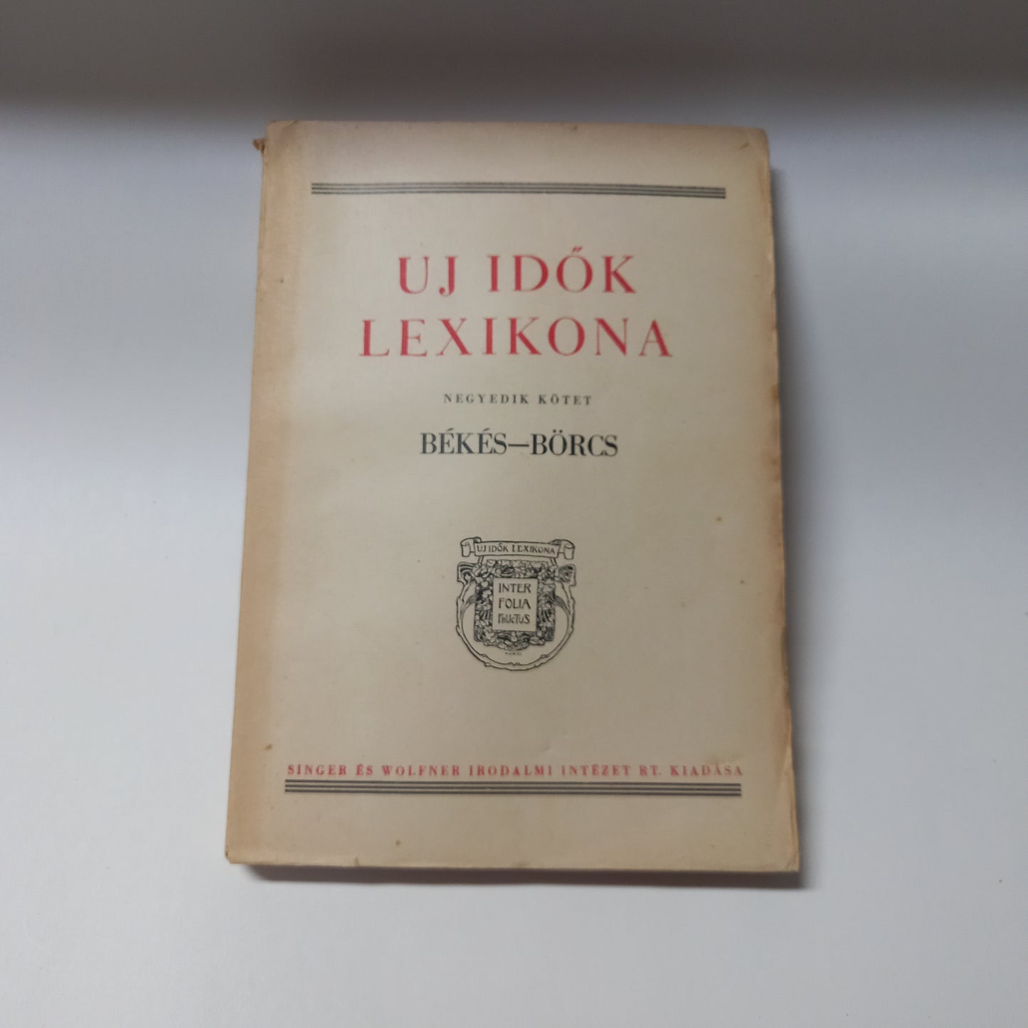 Uj idők lexikona