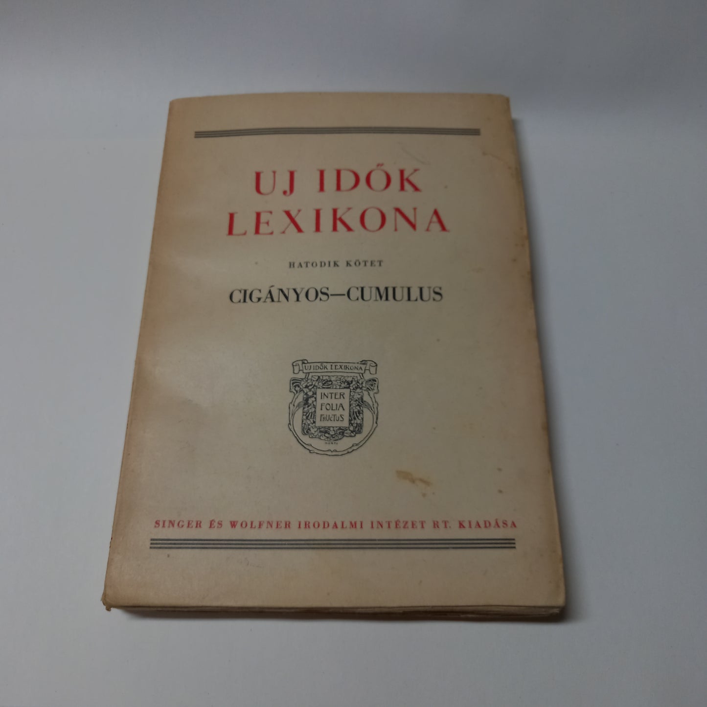 Uj idők lexikona