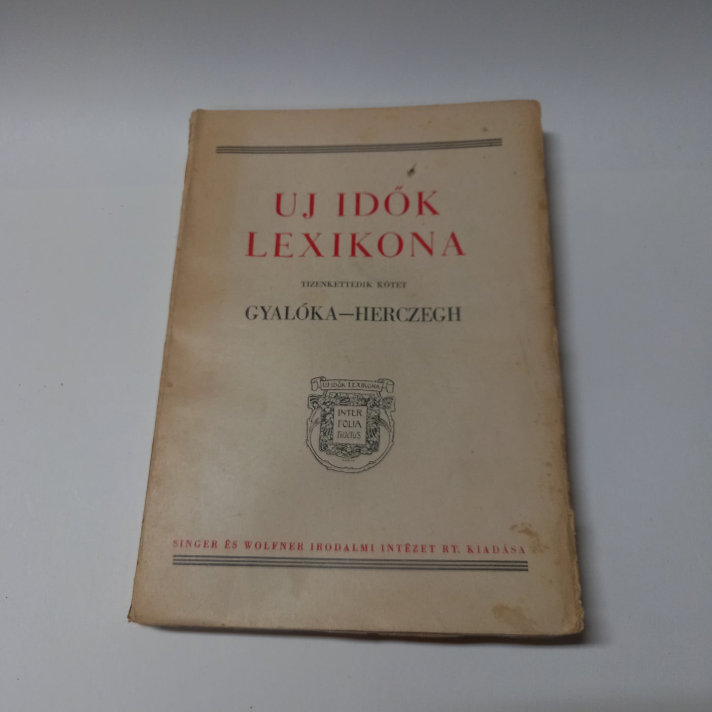 Uj idők lexikona