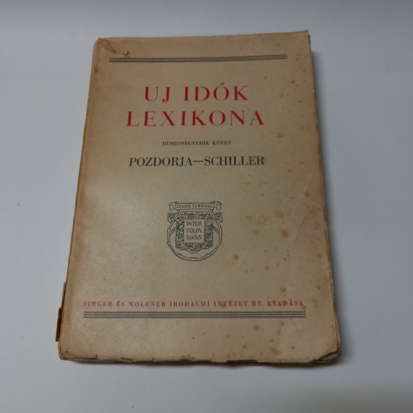 Uj idők lexikona