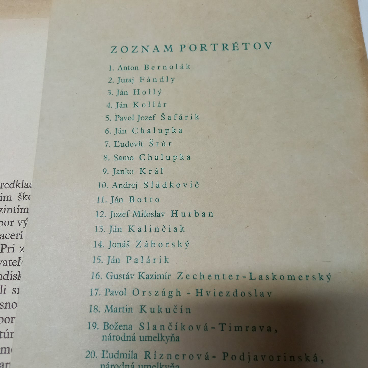 Portréty slovenských spisovateľov