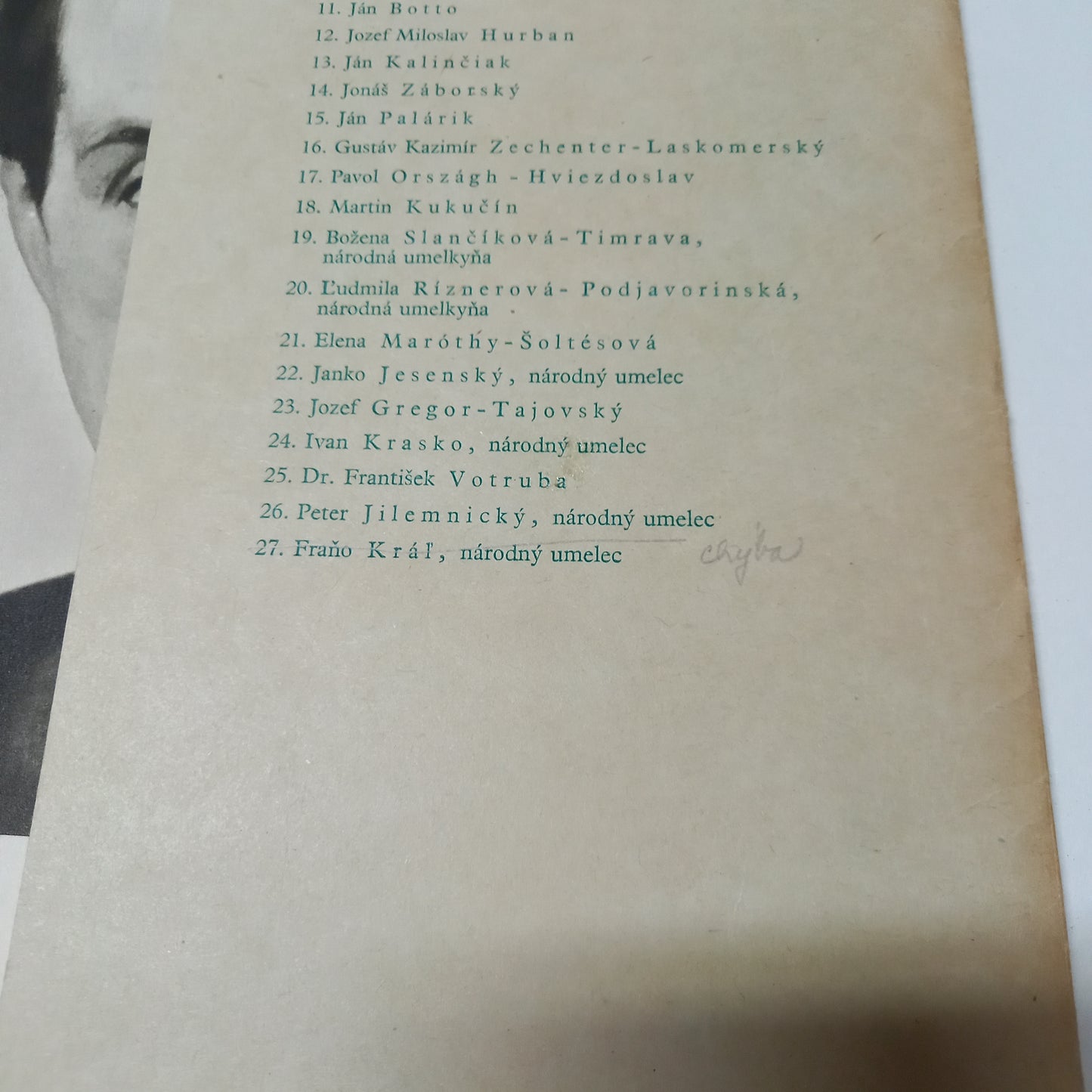 Portréty slovenských spisovateľov