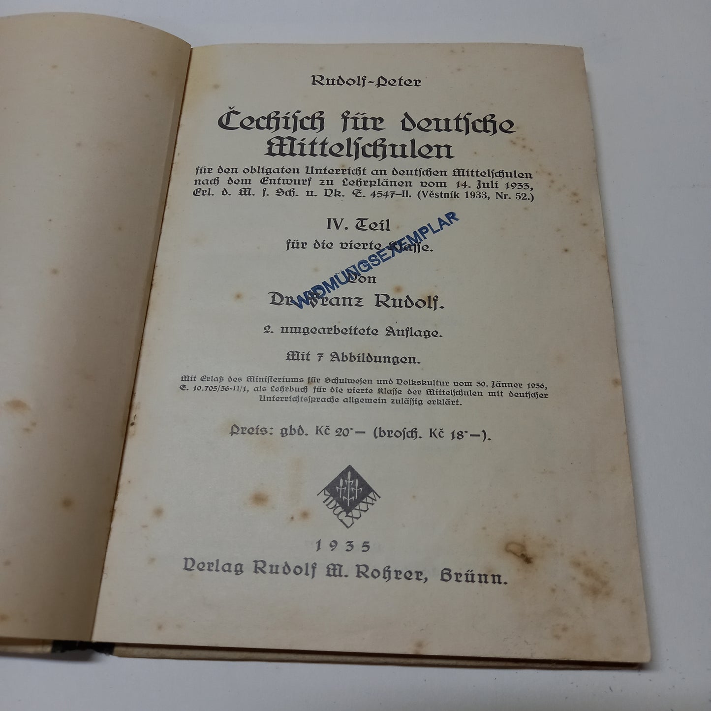 Čechisch fűr deutsch Mittelschulen