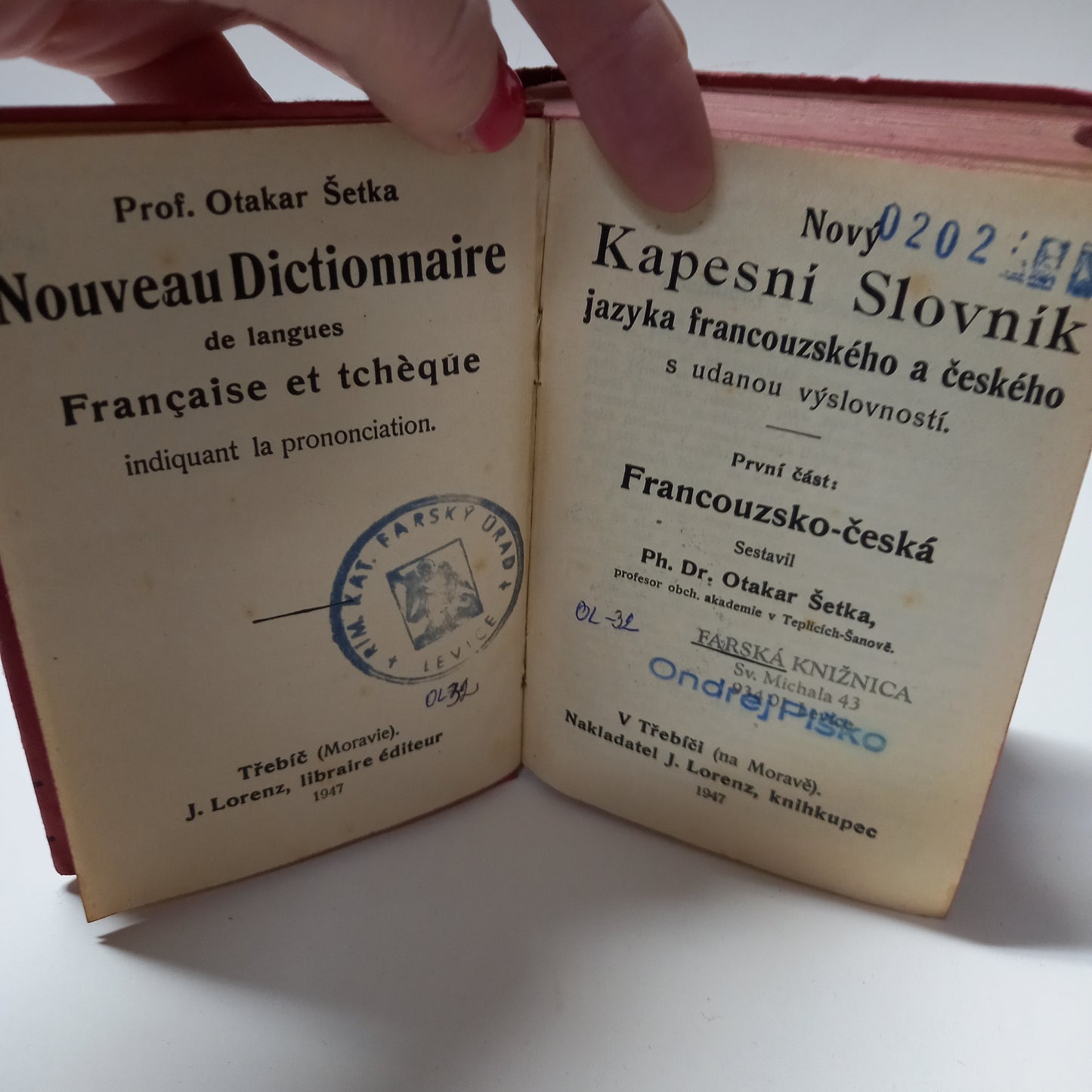 Nový kapesní slovník česko-francouzský a francouzsko-český