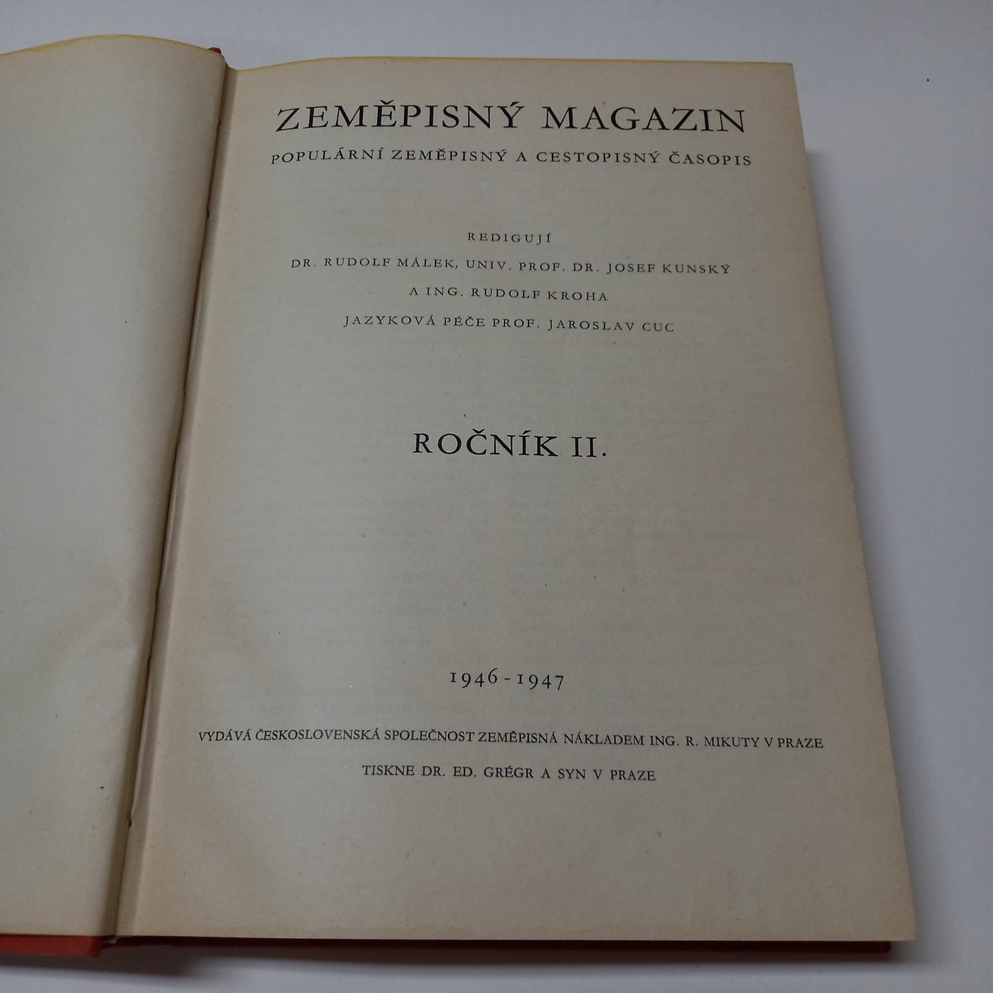 Zemĕpisný magazin 1946-47