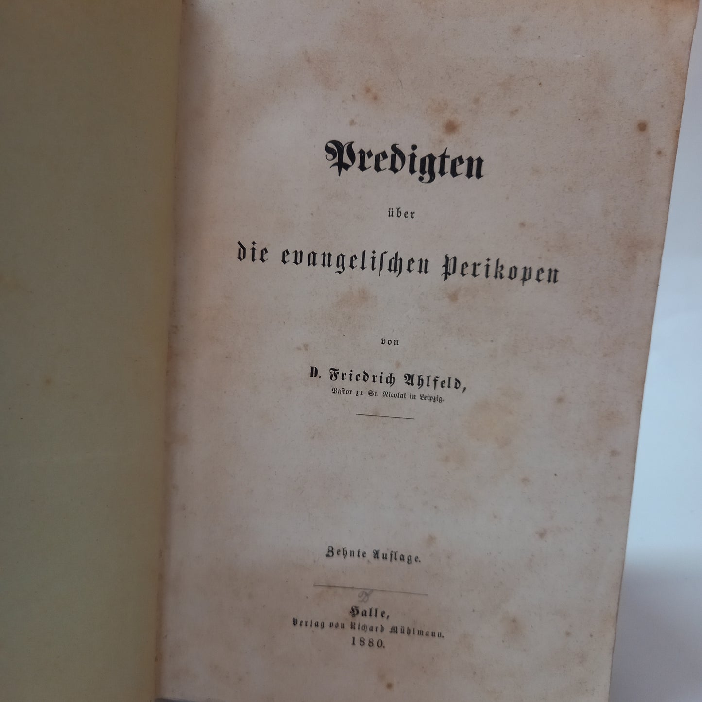 Predigten über die evangelischen Perikopen