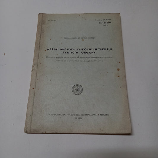 Měření průtoku viskozních tekutin škrticími orgány