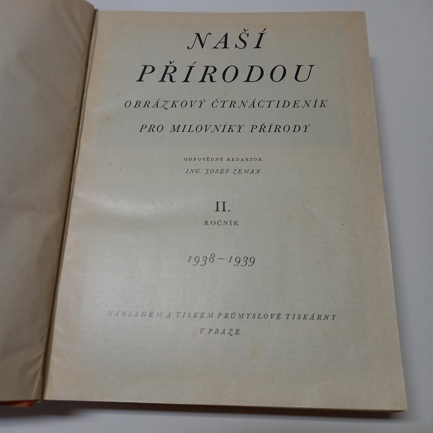 Naší přírodou 1938-1939