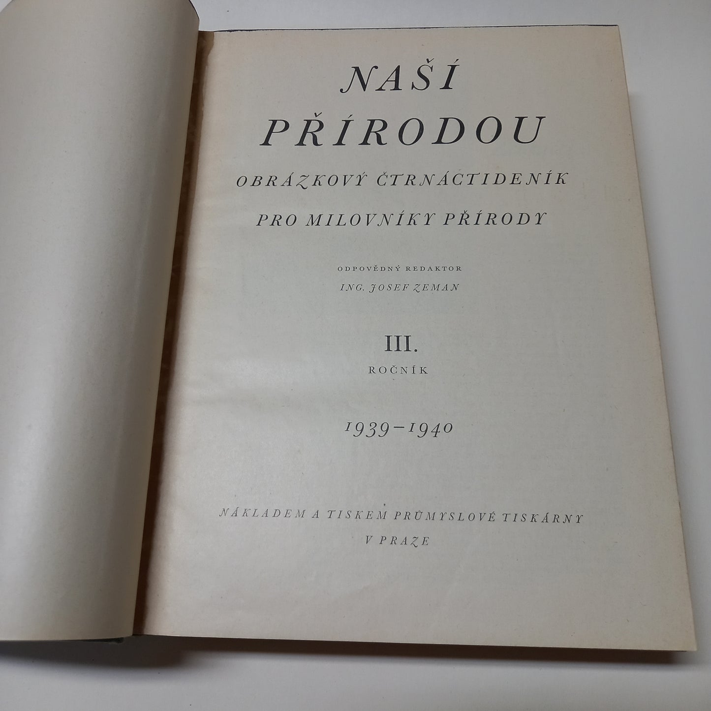 Naší přírodou 1939-1940