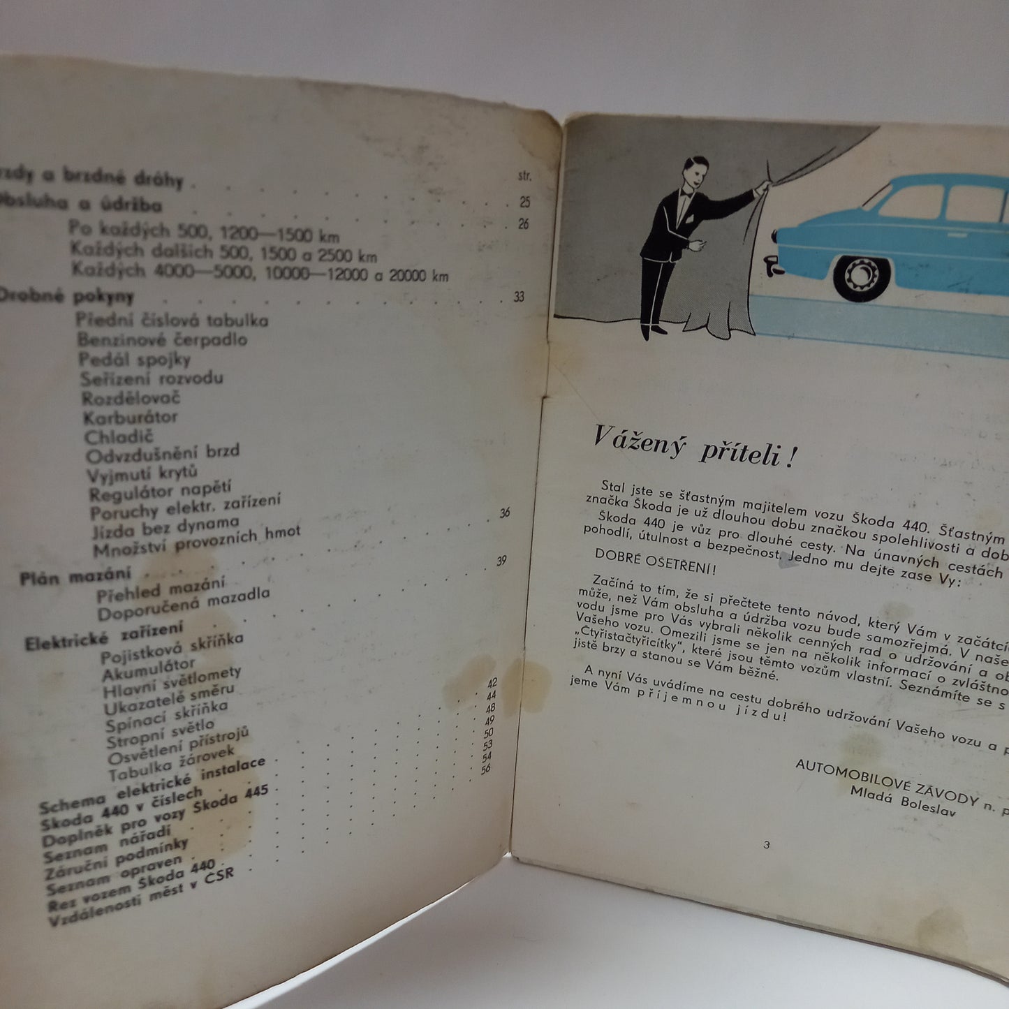 Návod k obsluze Škoda 440 a 445