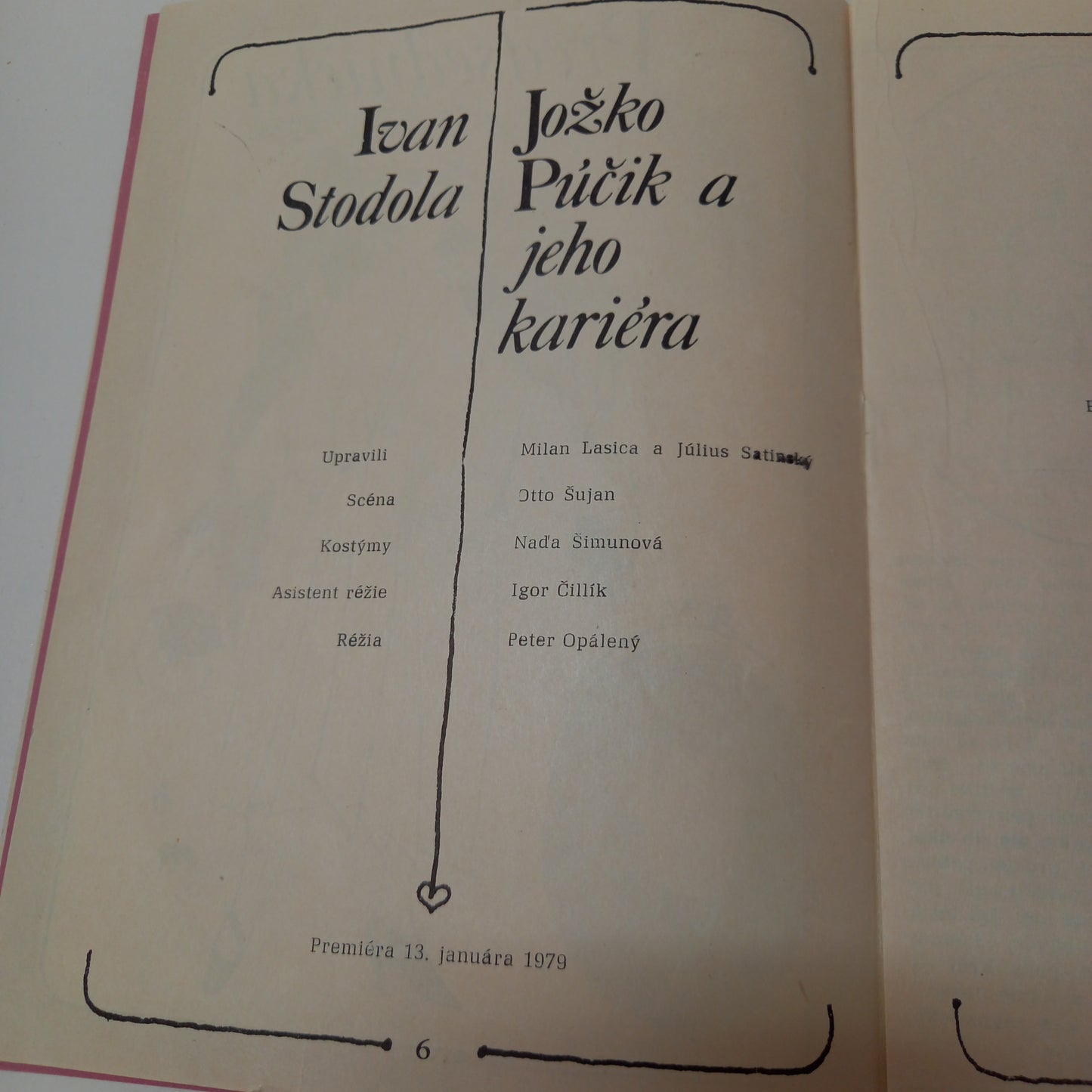 Jožko Púčik a jeho kariéra         ( program k div. hre)