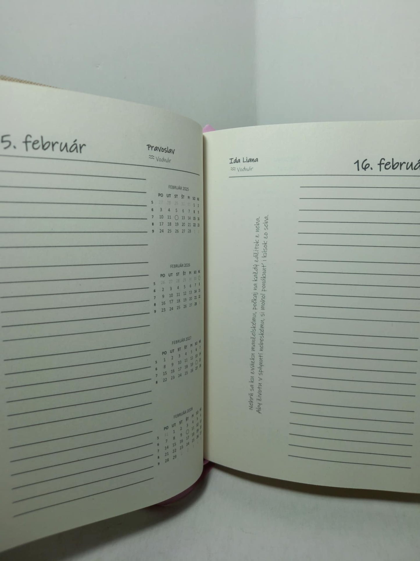 Záznamník života 2025 - 2028