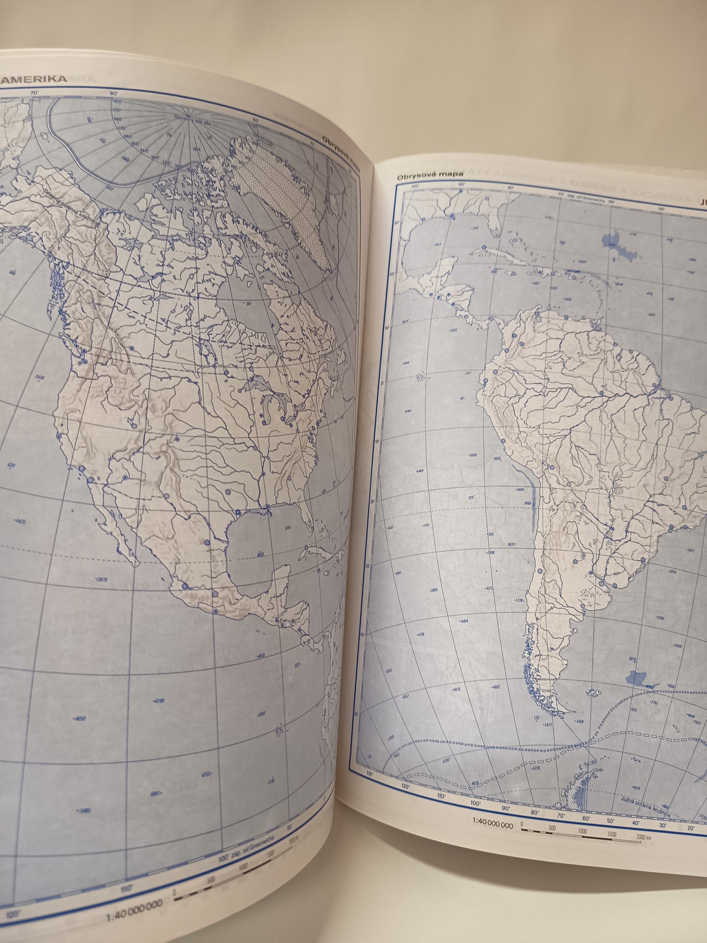 Zošitové atlasy - Amerika