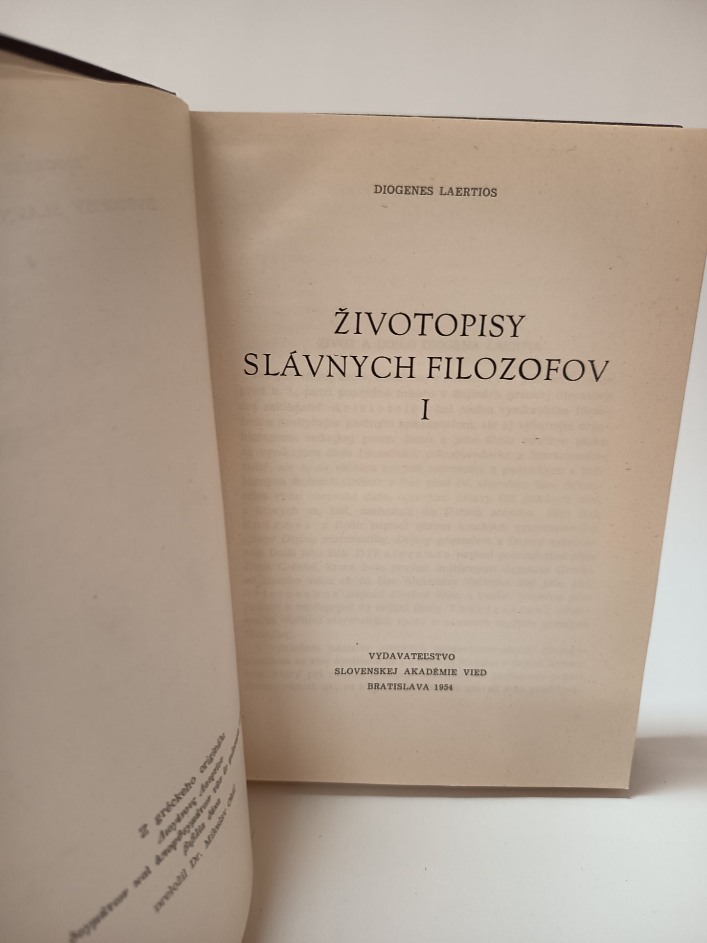 Životopisy slávnych filozofov I