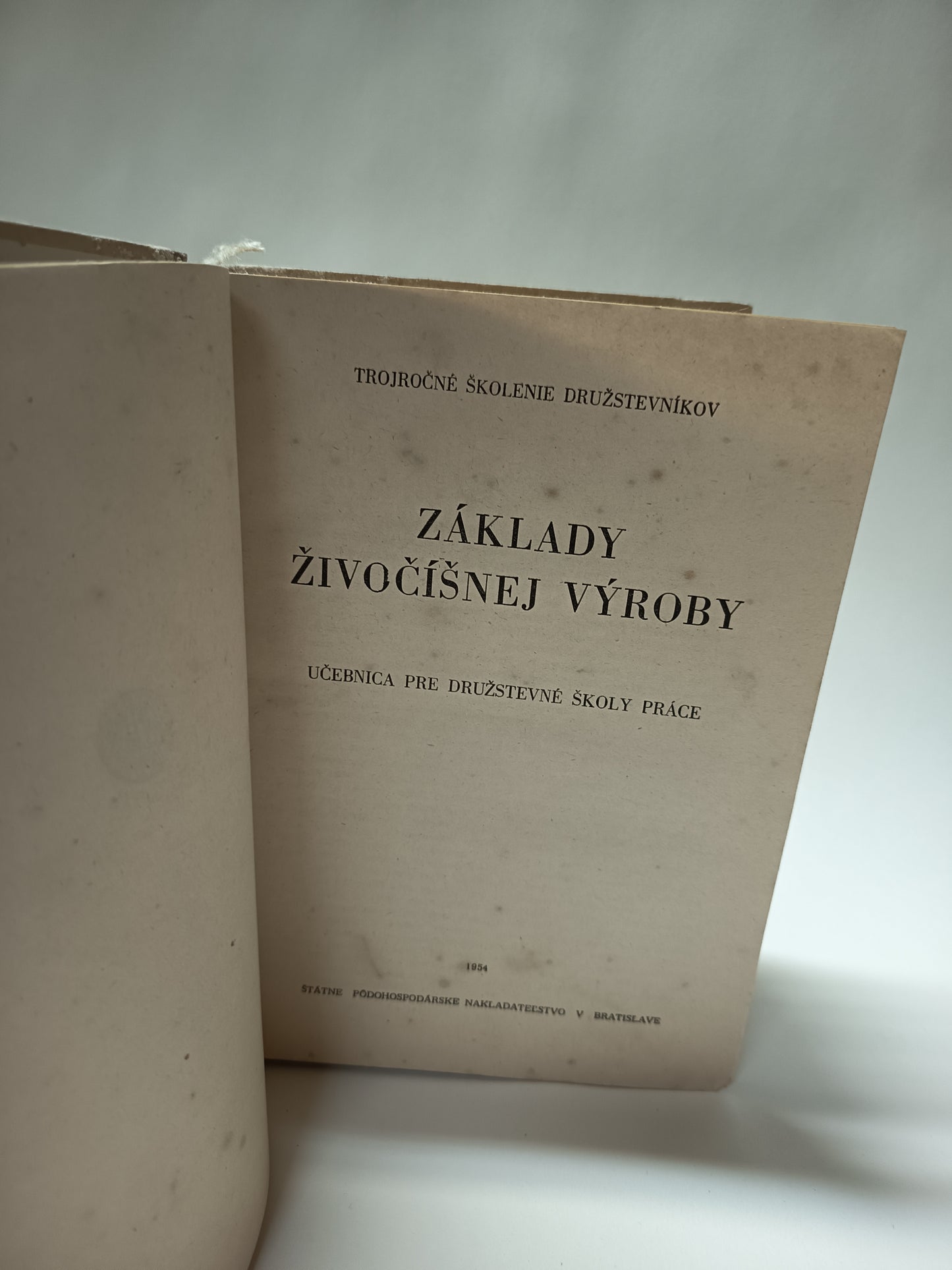 Základy živočíšnej výroby